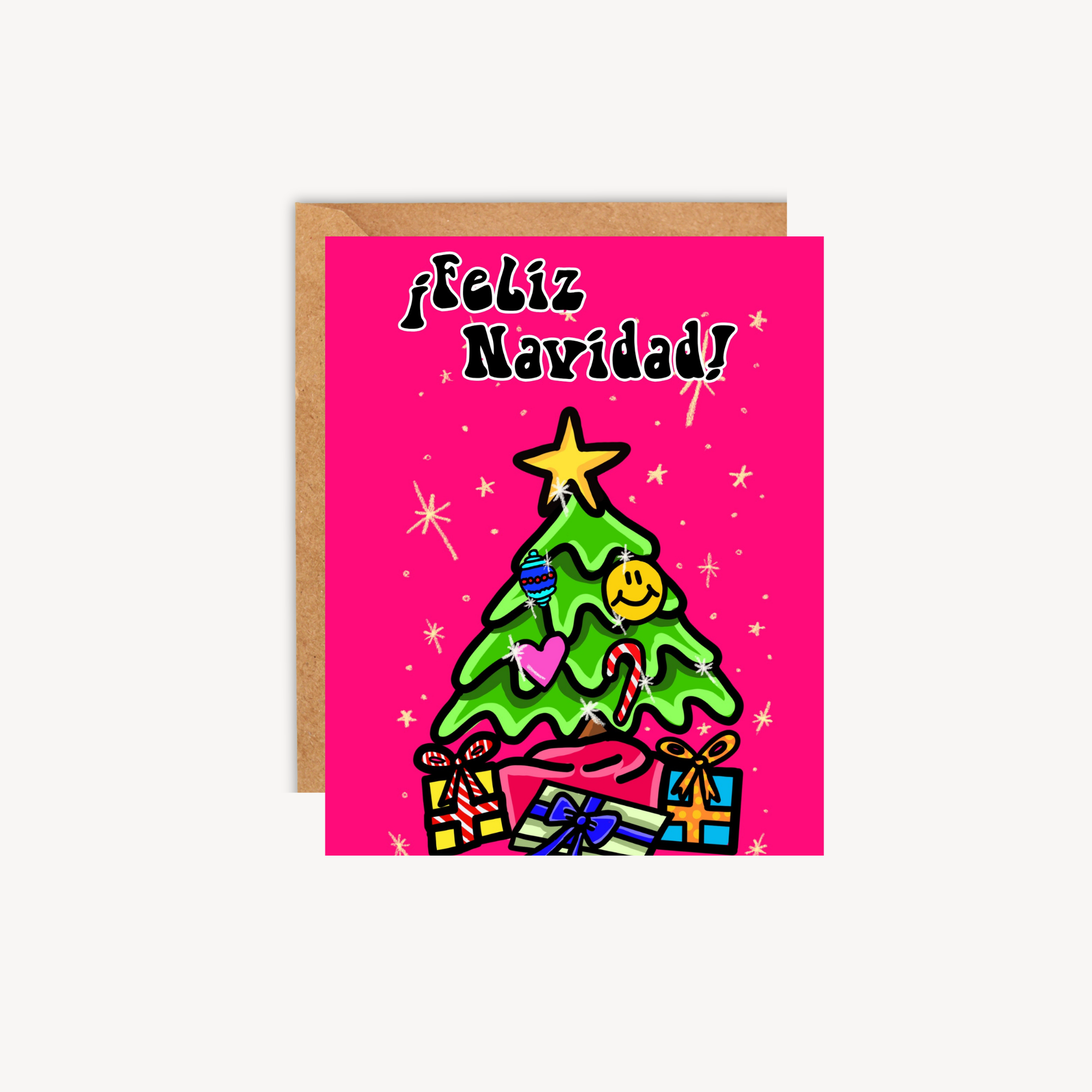 Feliz Navidad Arbolito Greeting Card