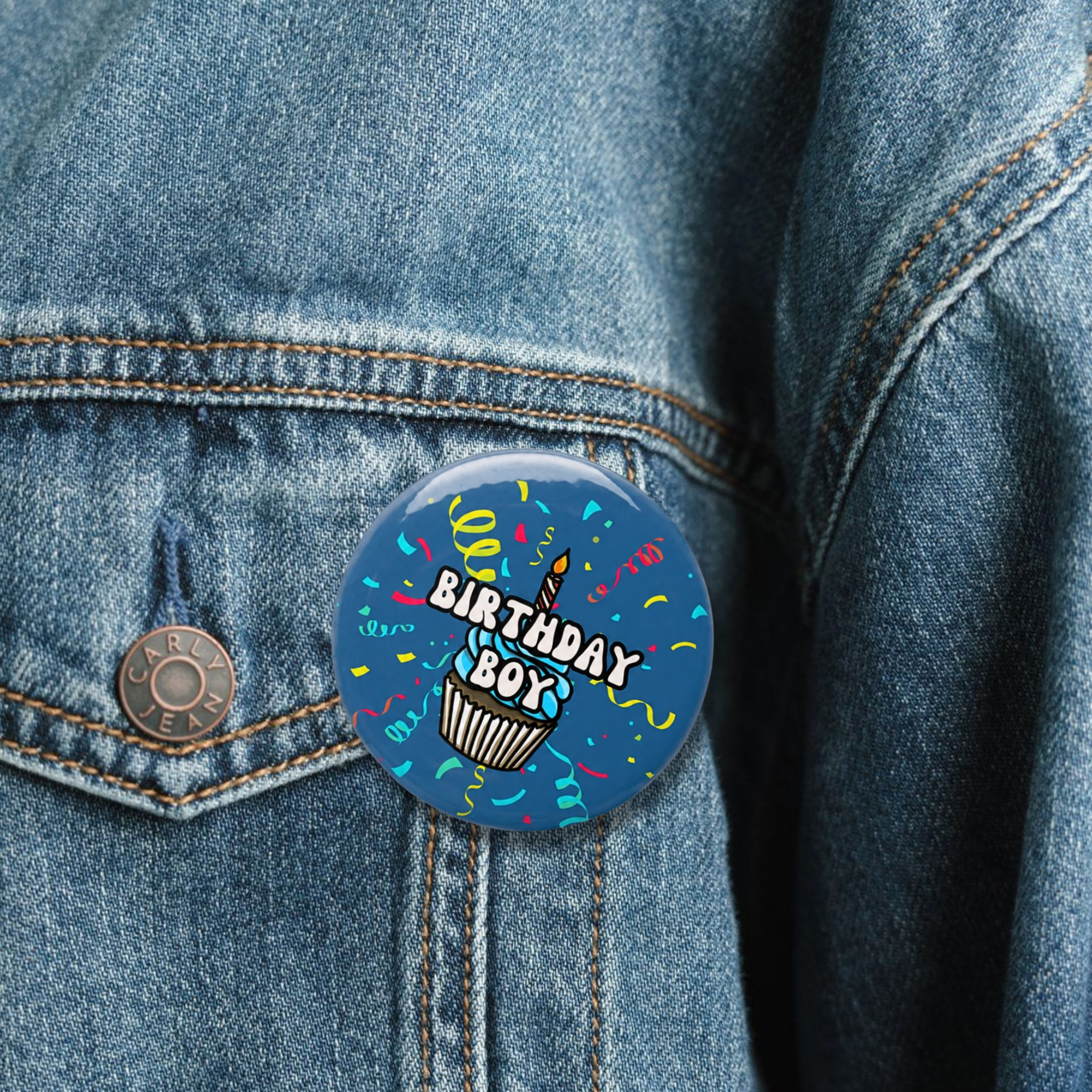 Birthday Boy Pin Button