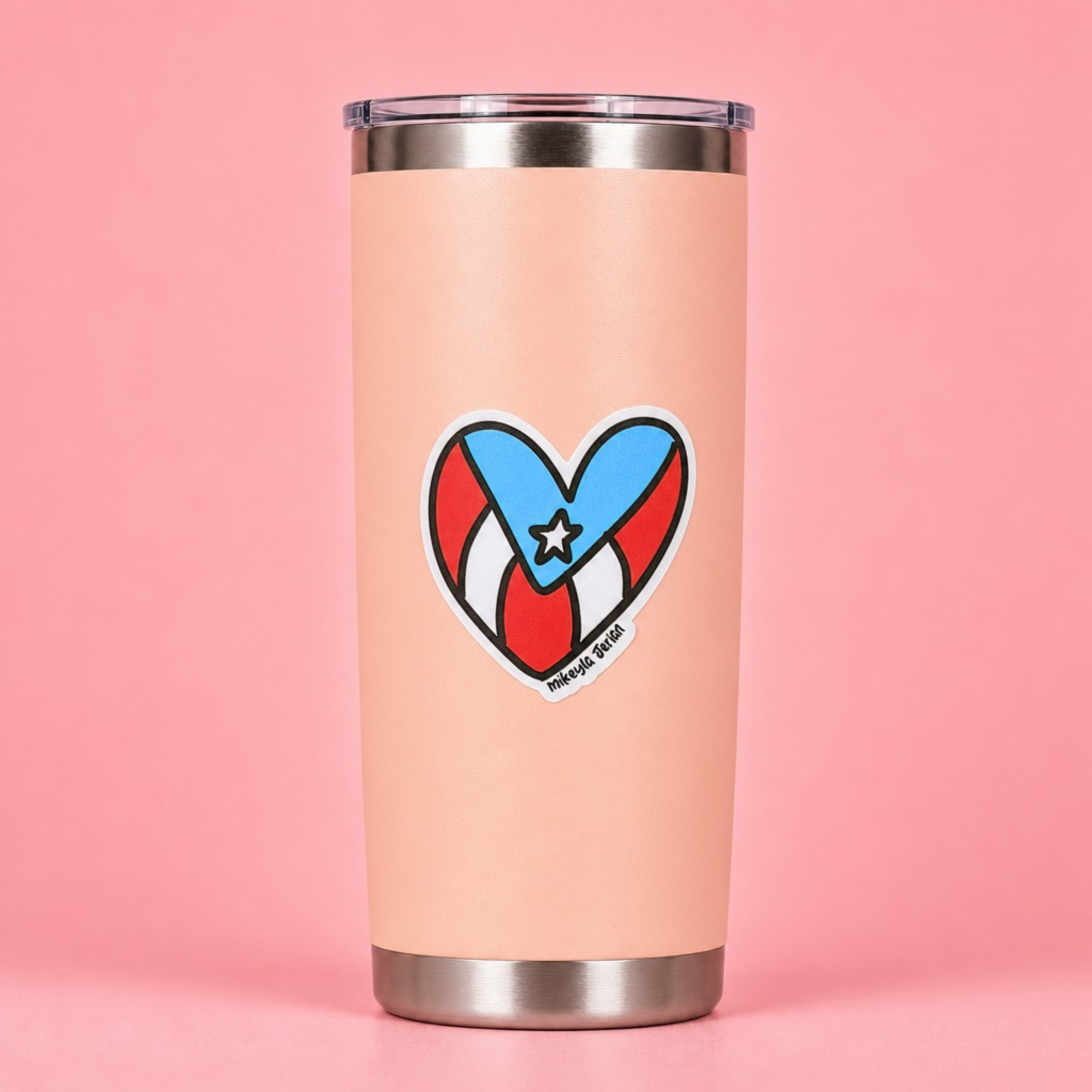 Corazón Bandera Sticker