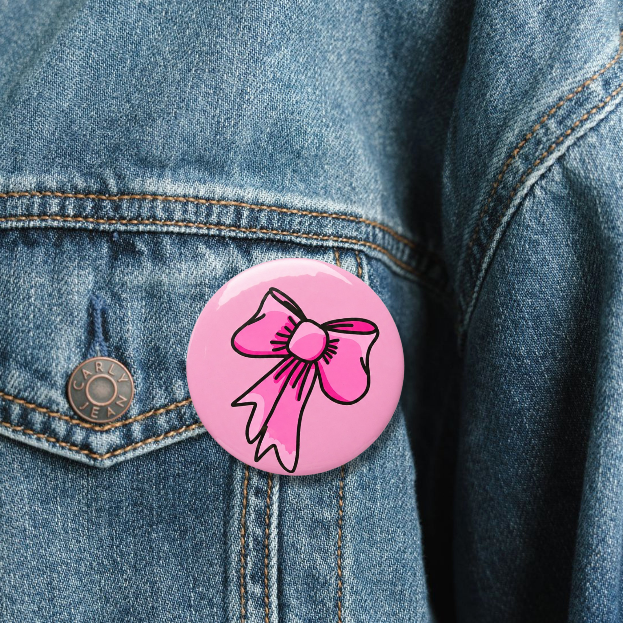 Cute Bow Pin Button