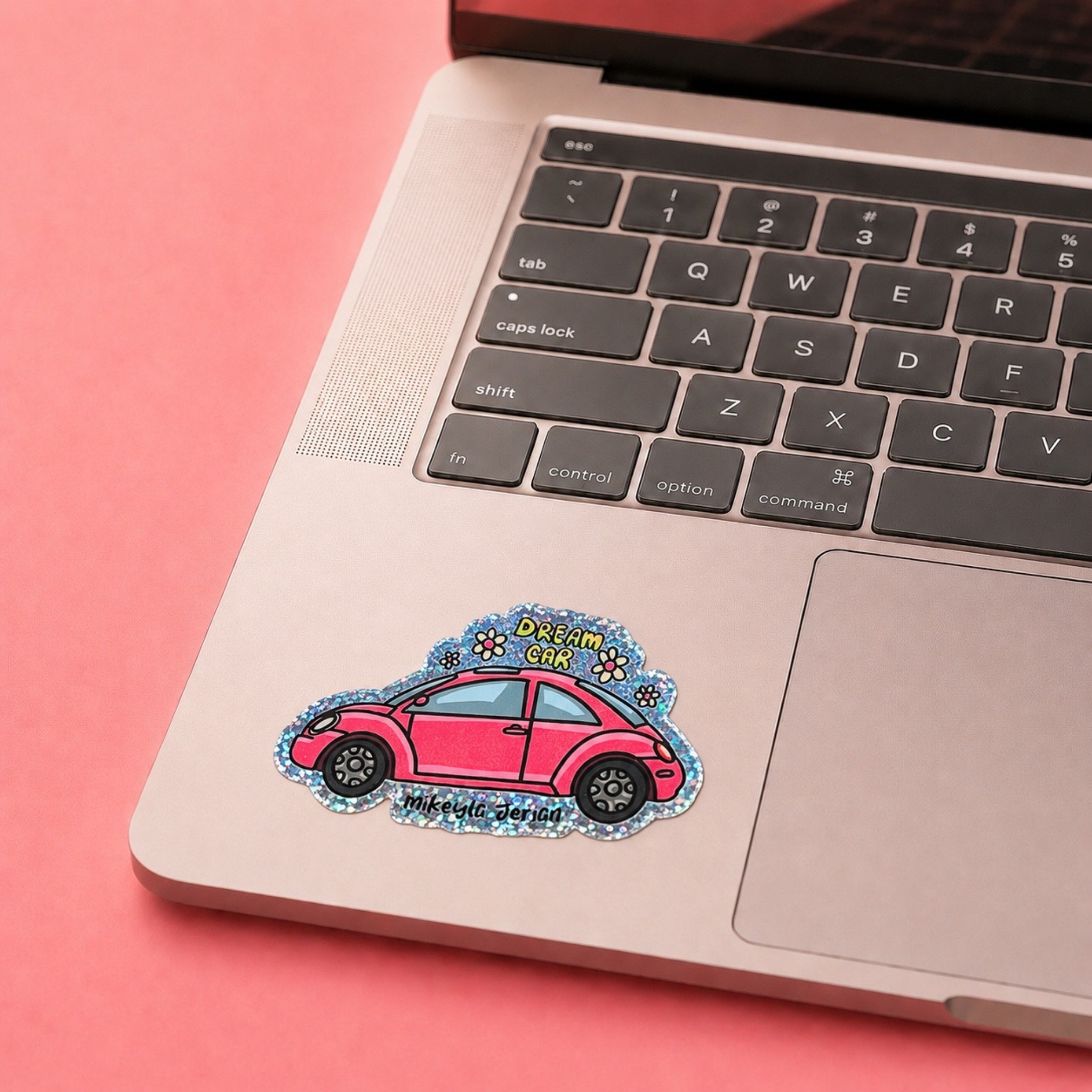 Dream Car Glitter Sticker