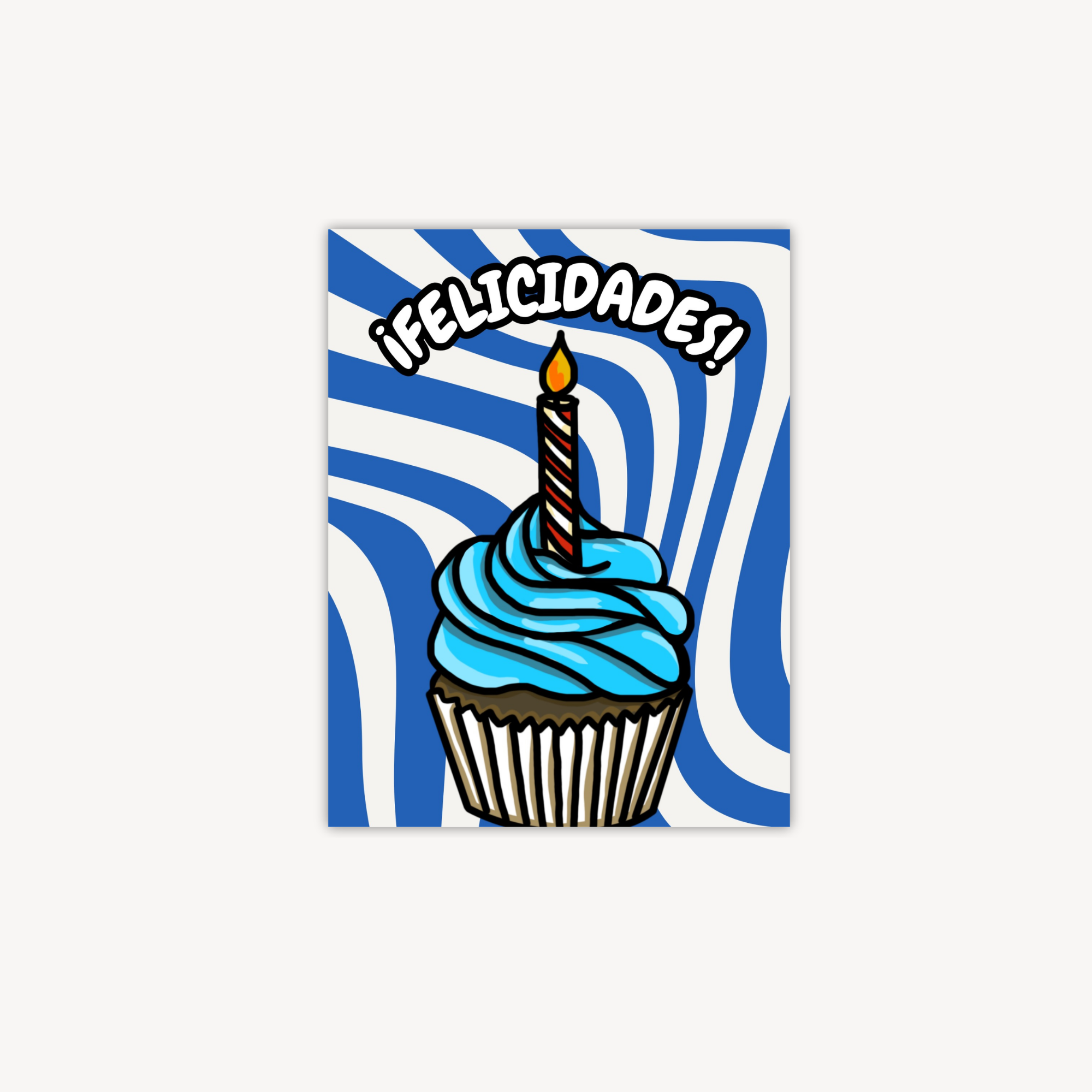 Felicidades Cupcake Greeting Card