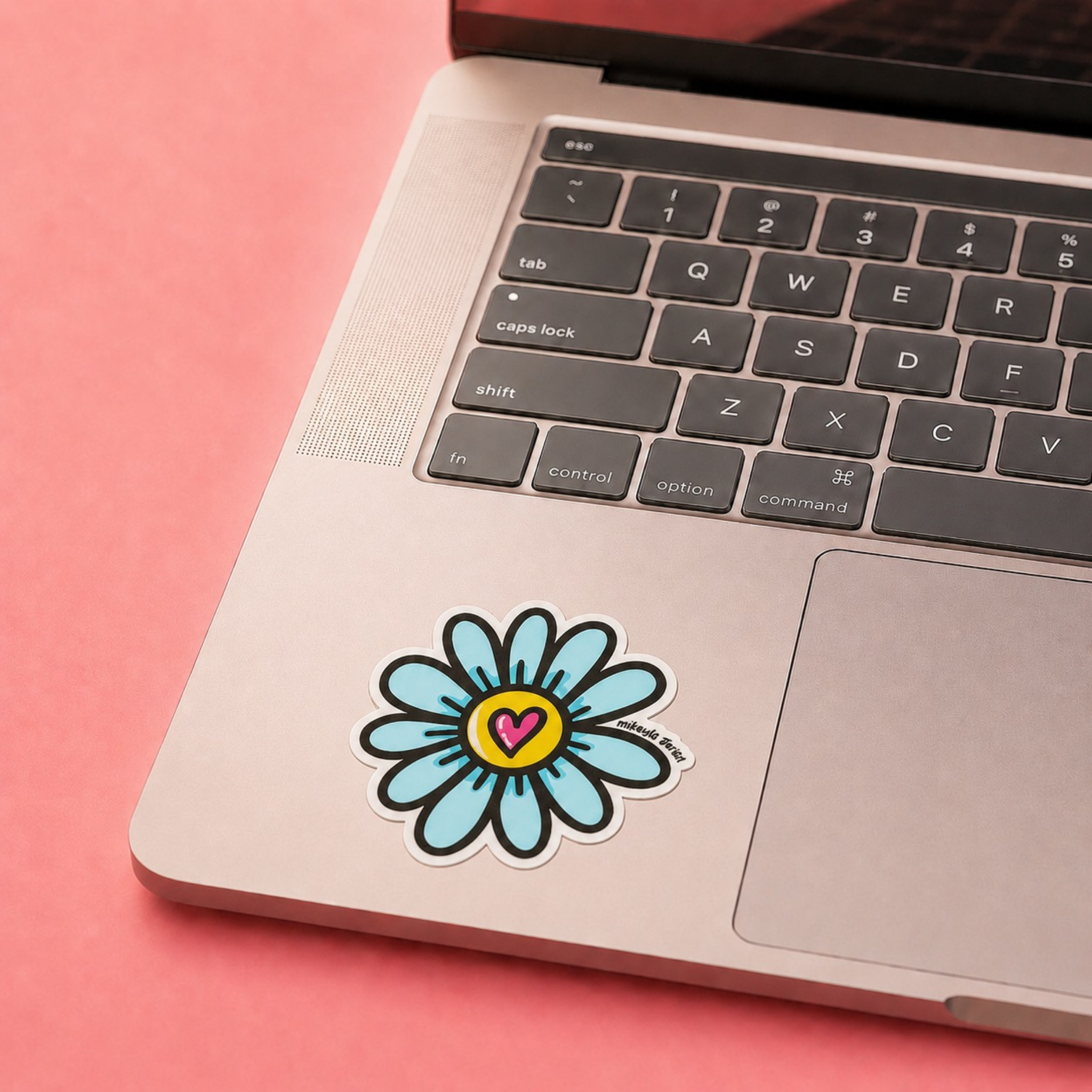 Flor Corazón Sticker