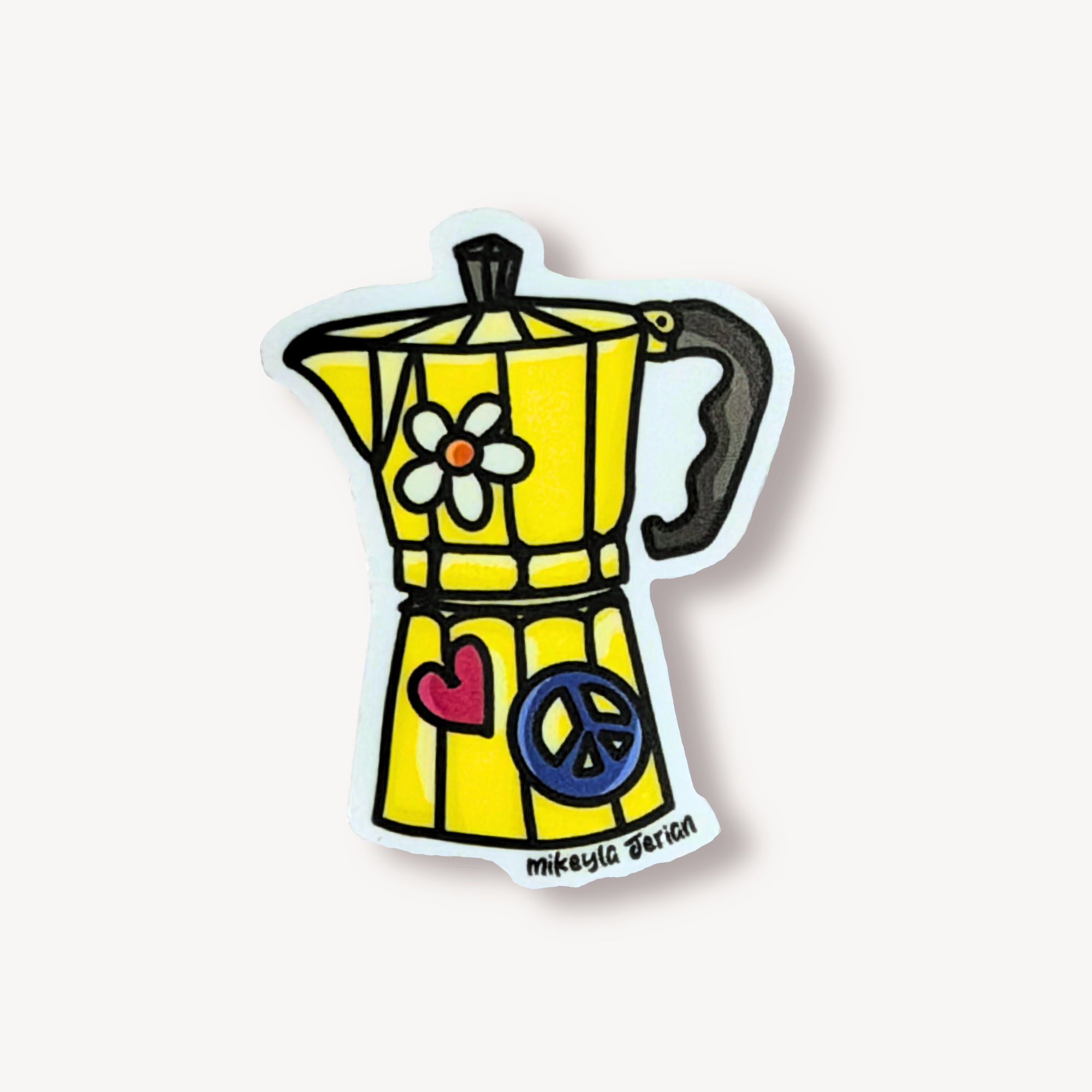 Greca Amarilla Sticker