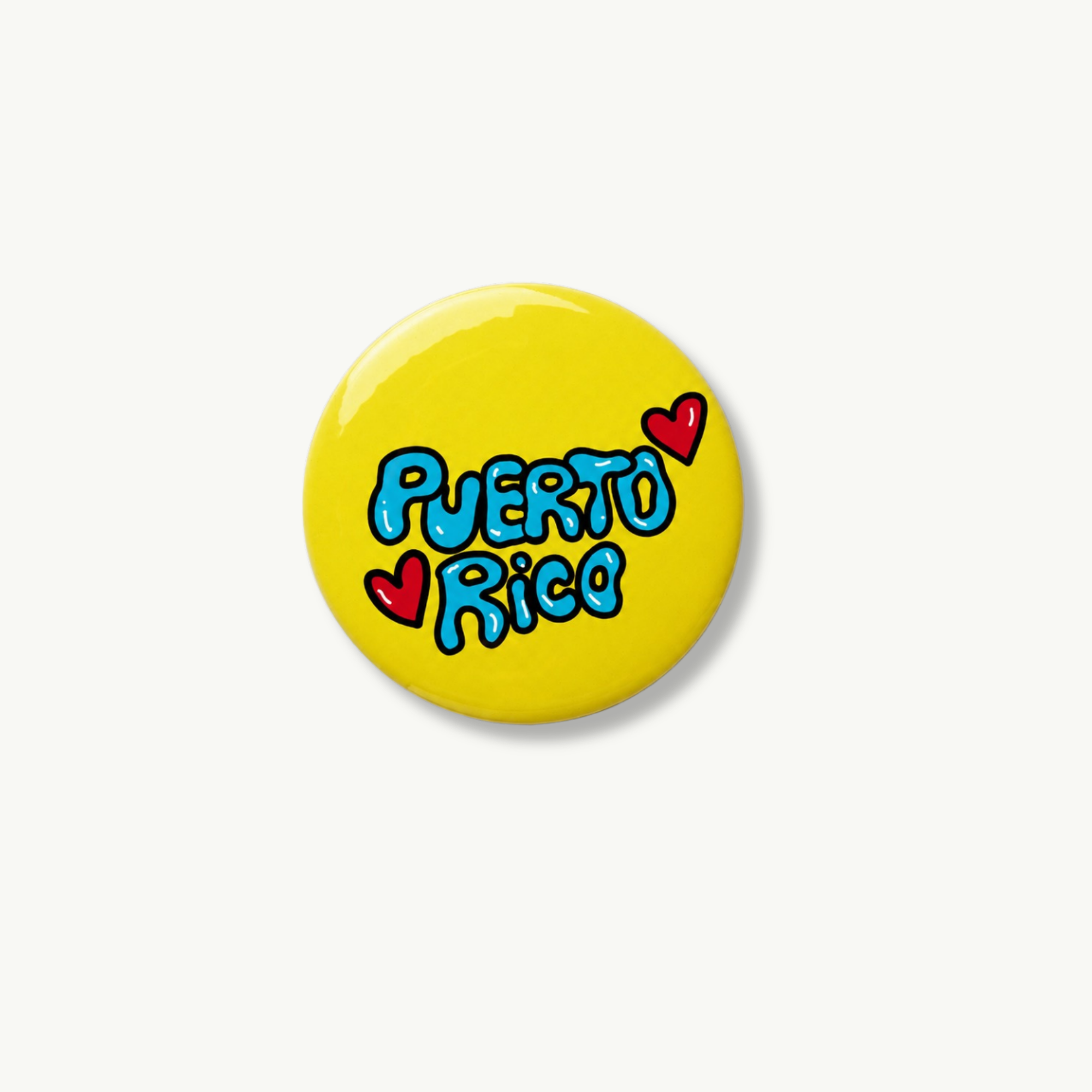 Puerto Rico Amarillo Pin Button