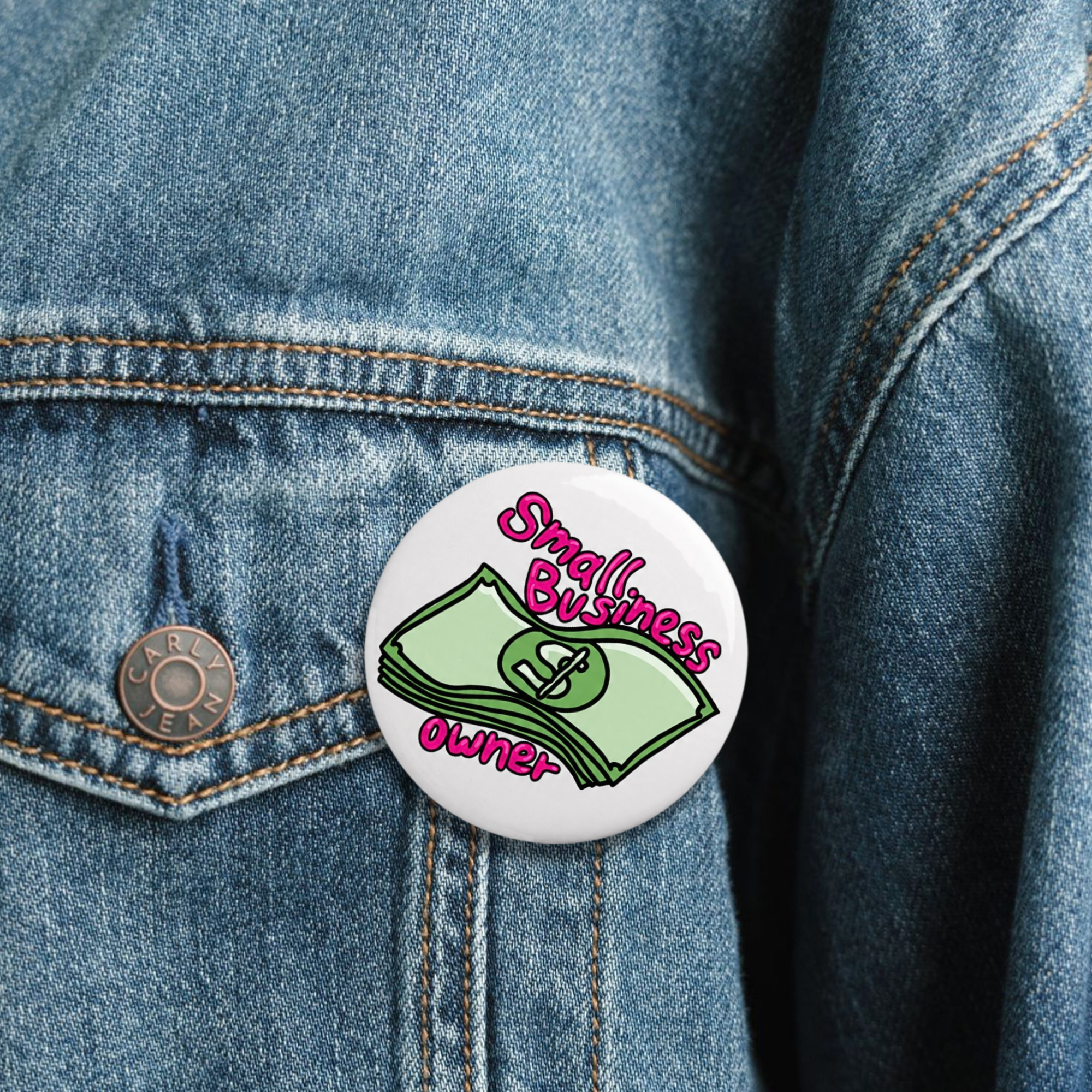 Small Business Owner Pin Button