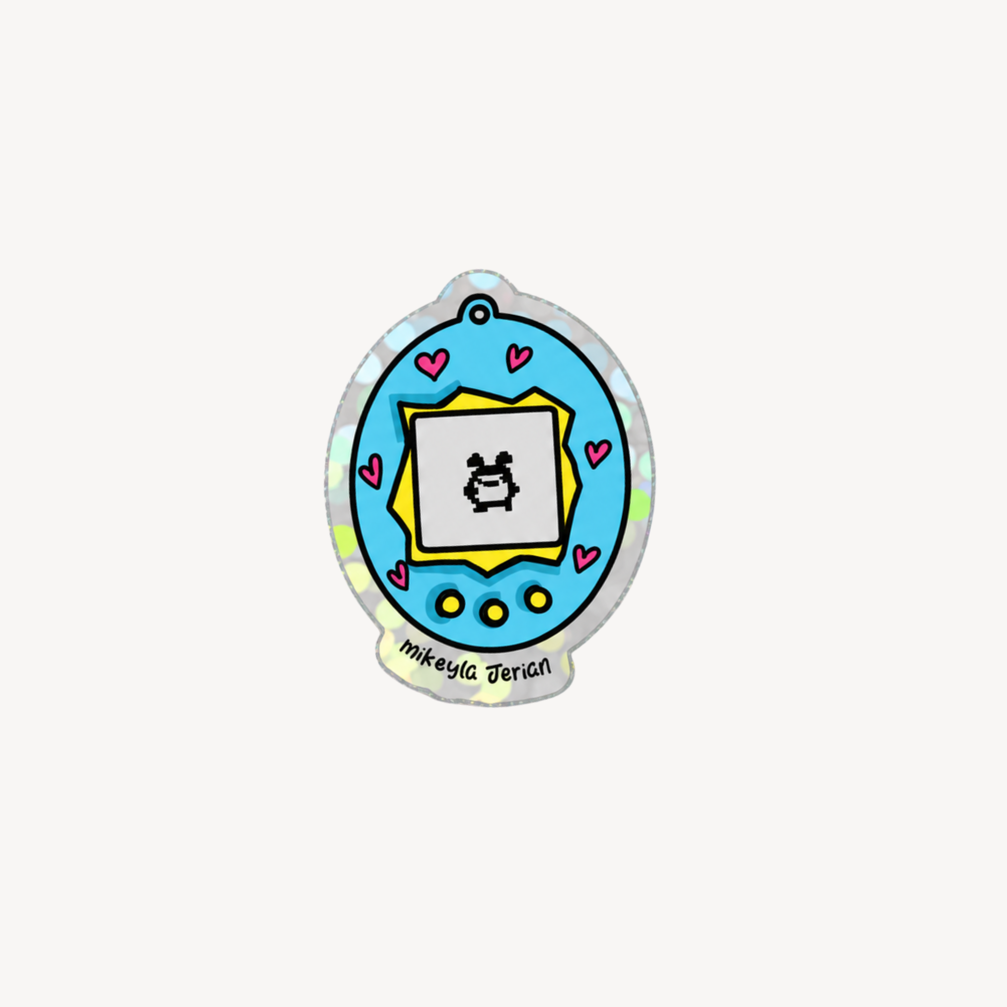 Tamagochi Mini Glitter Sticker