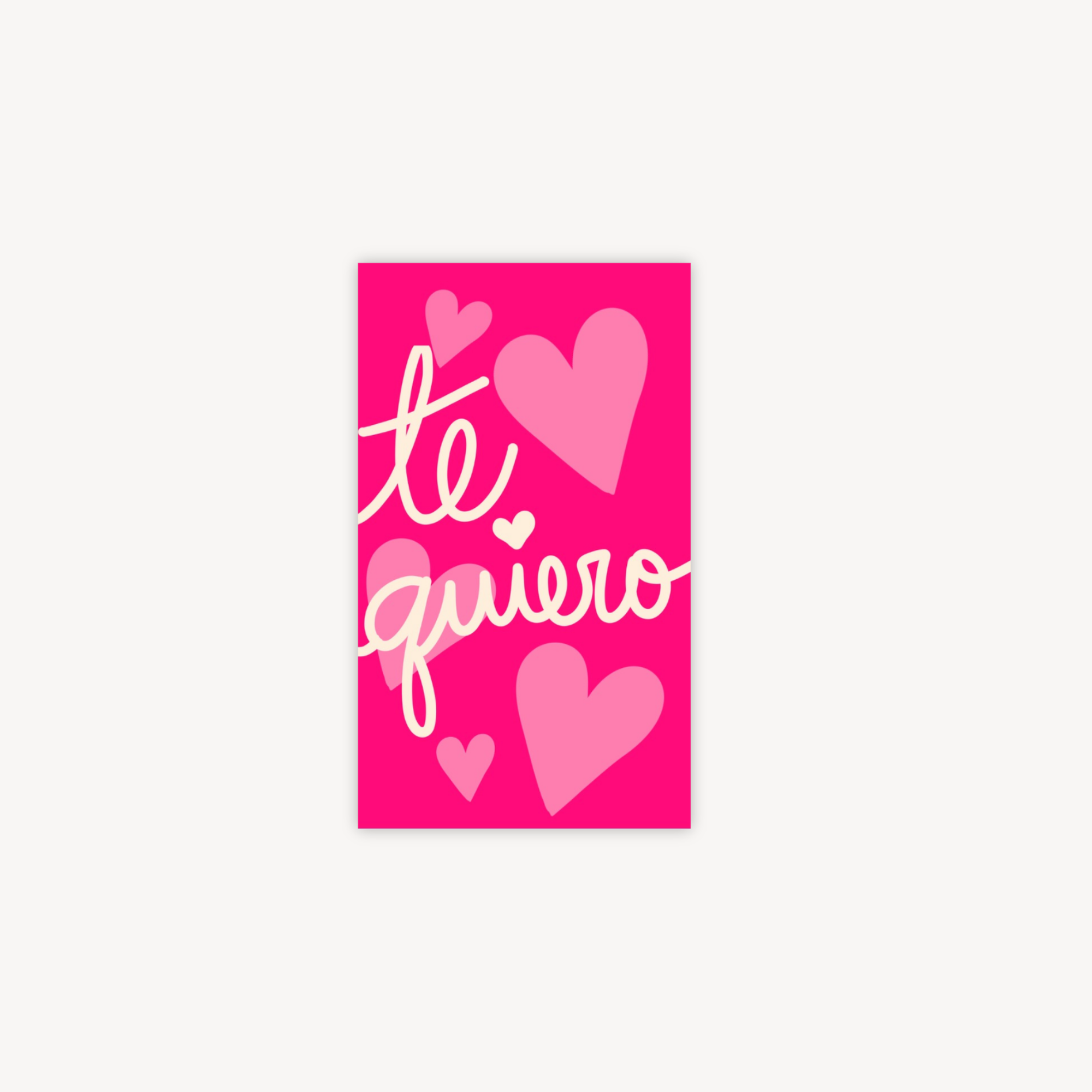 Te Quiero Mini Postcard