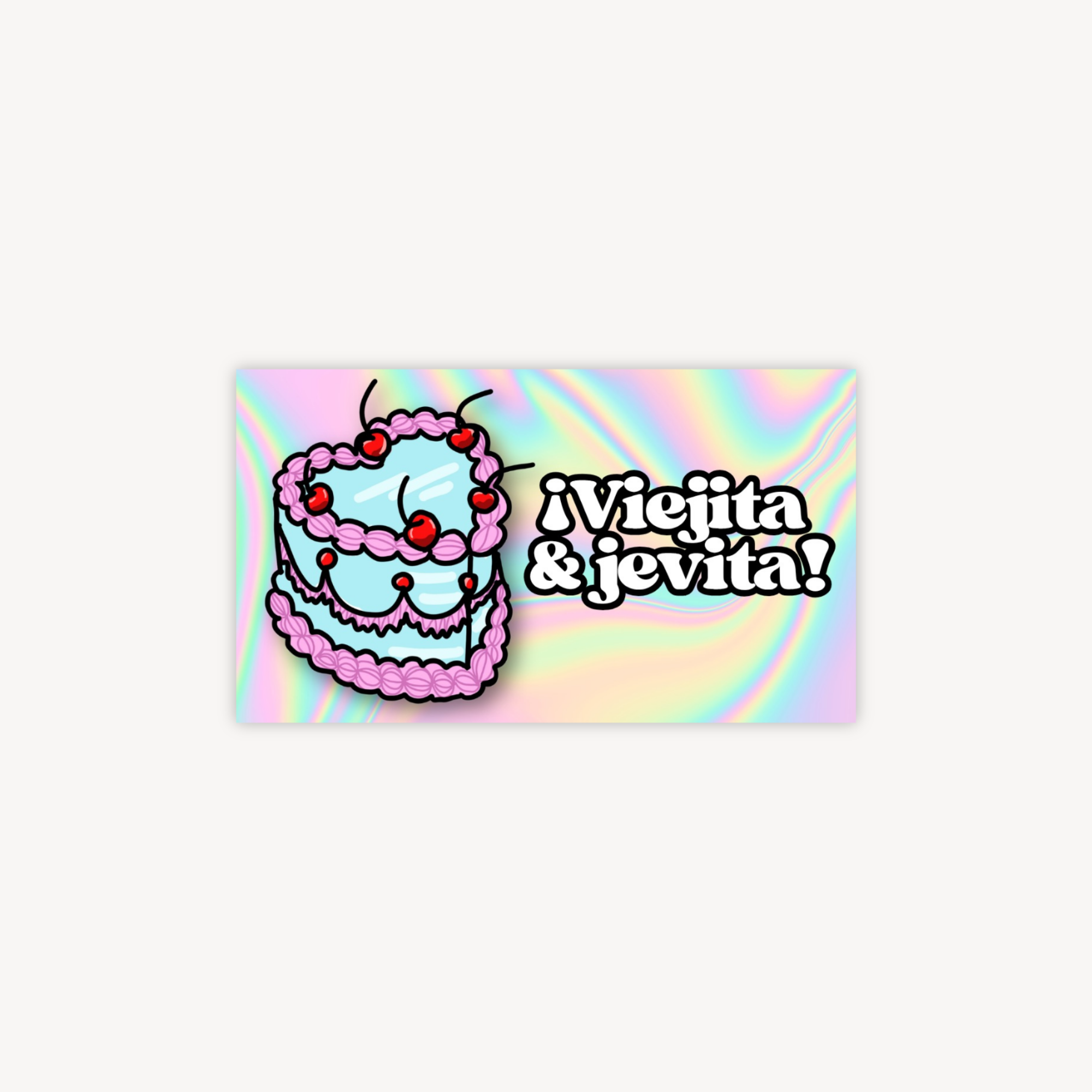 Viejita y Jevita Mini Postcard