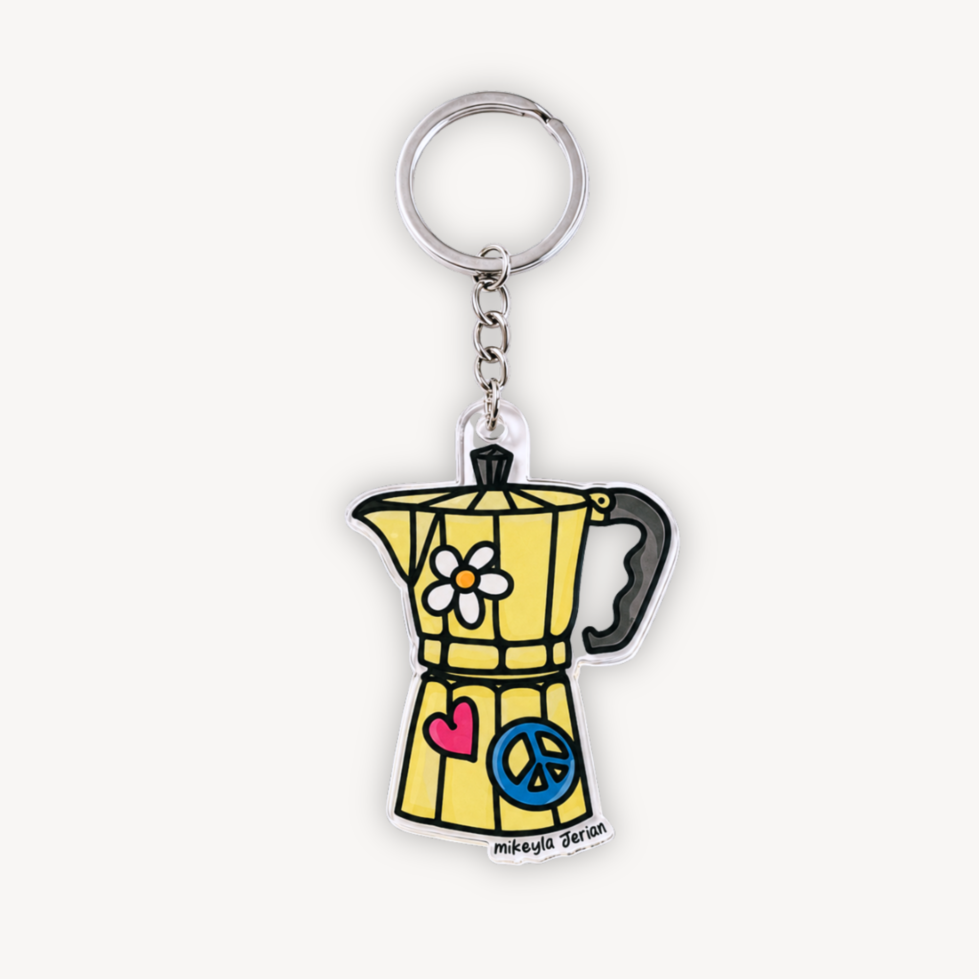 Greca Amarilla Keychain