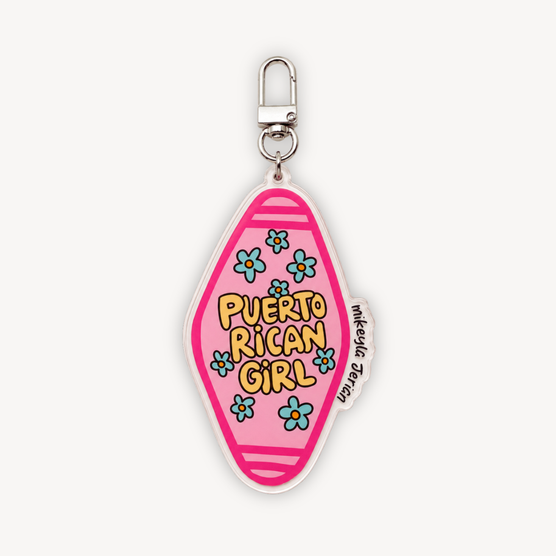 Puerto Rican Girl Keychain