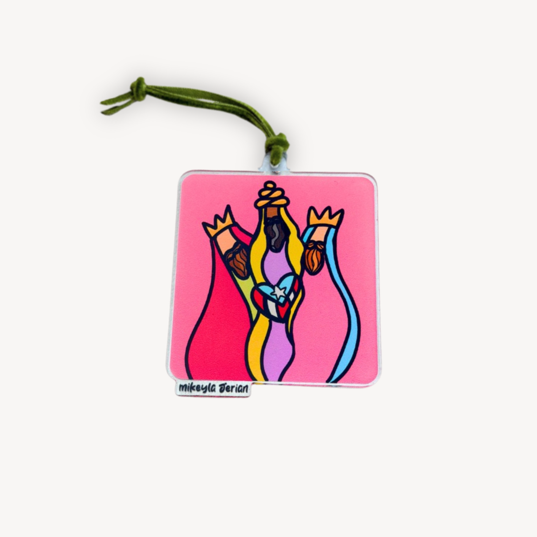 Reyes Bandera PR Ornament