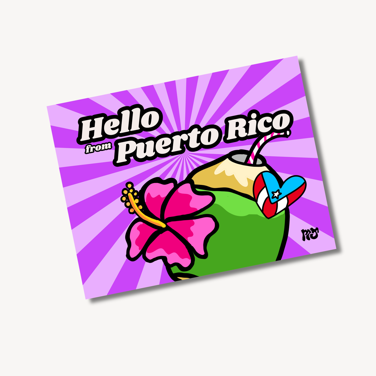 Hello PR Coco Postcard