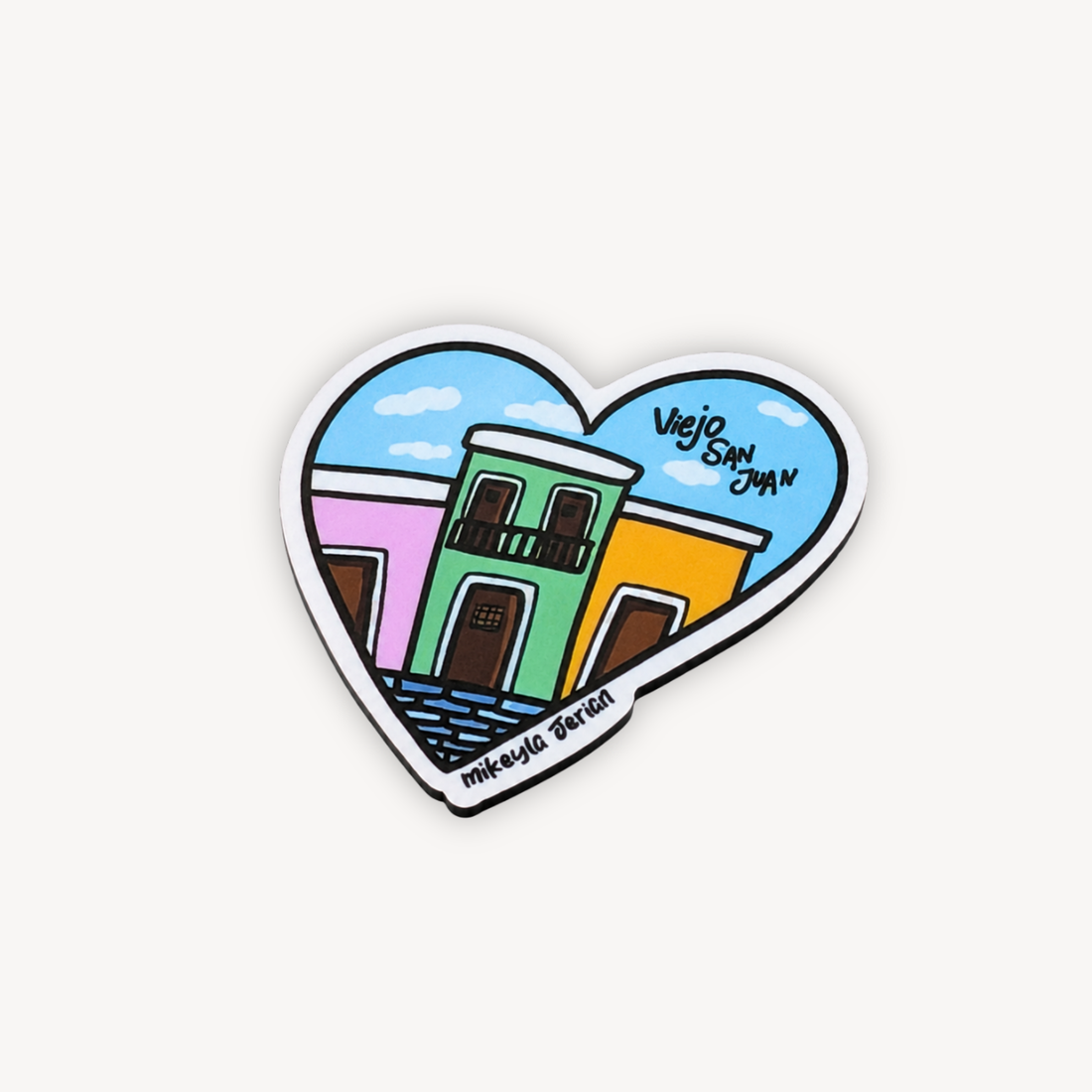 Corazón Viejo San Juan Magnet