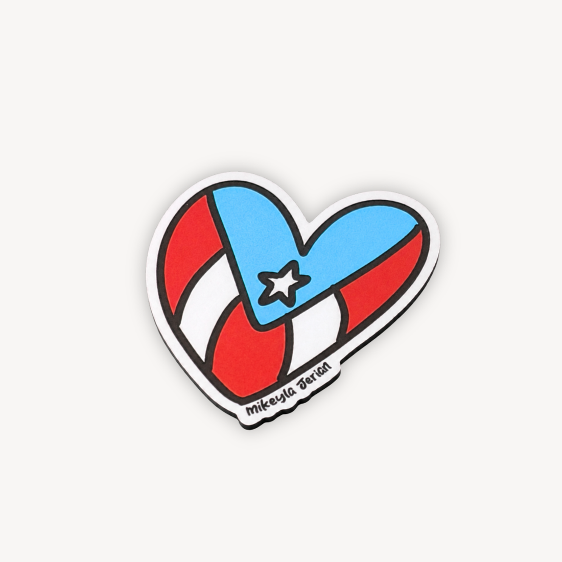Corazón Bandera Magnet