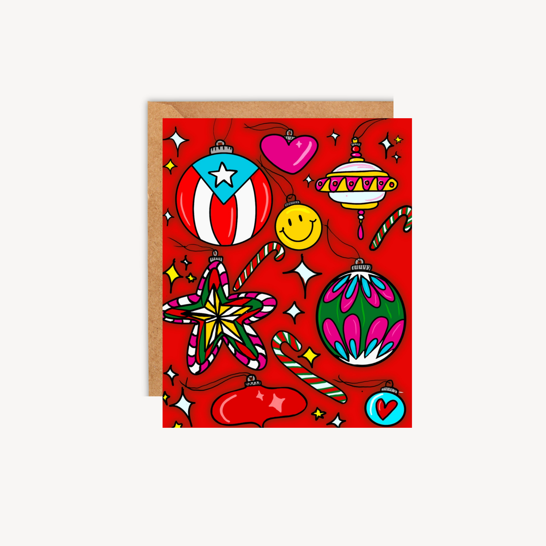 Adornos de Navidad Greeting Card