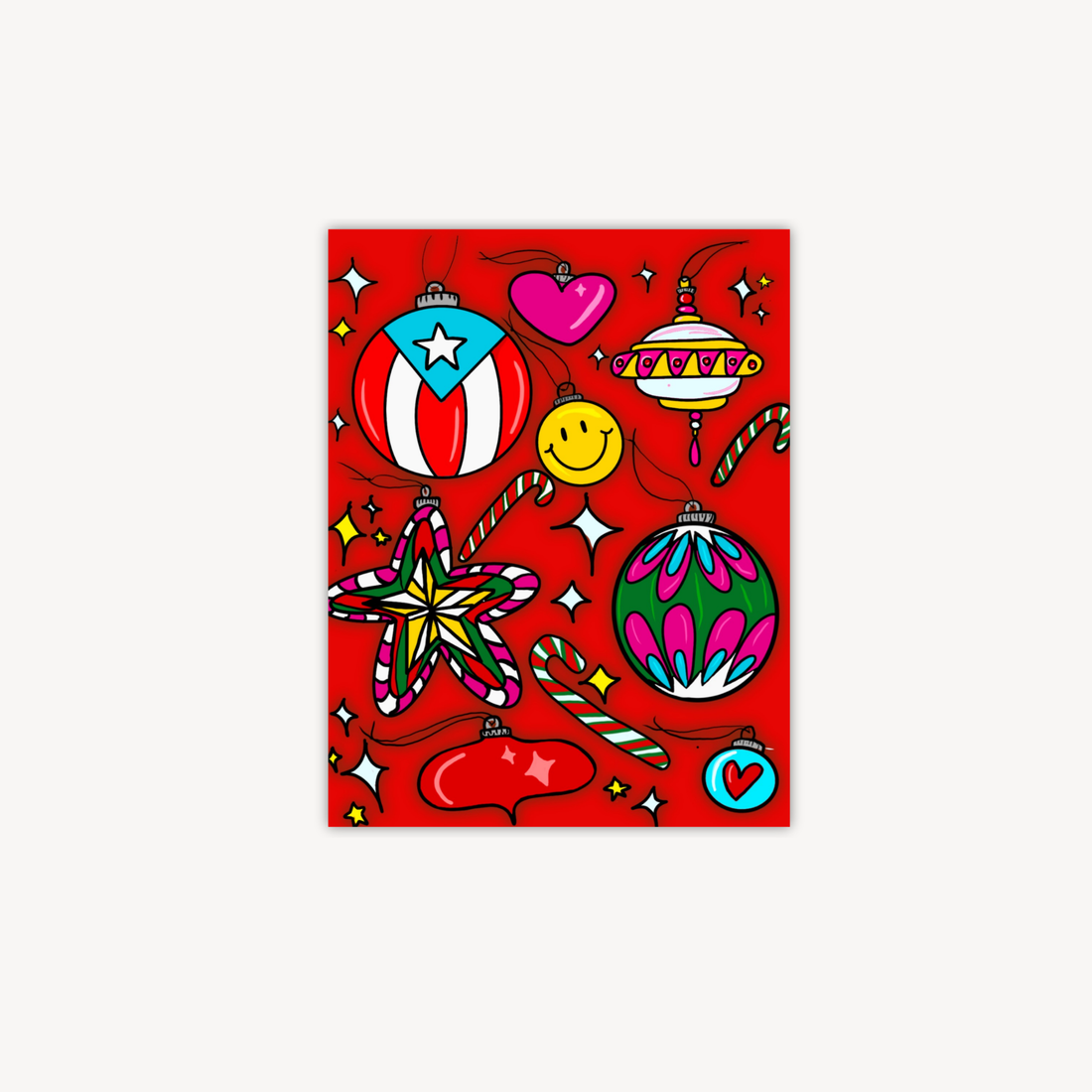 Adornos de Navidad Greeting Card