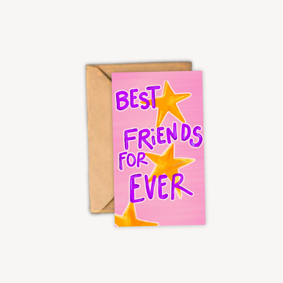 Best Friend Forever Mini Postcard