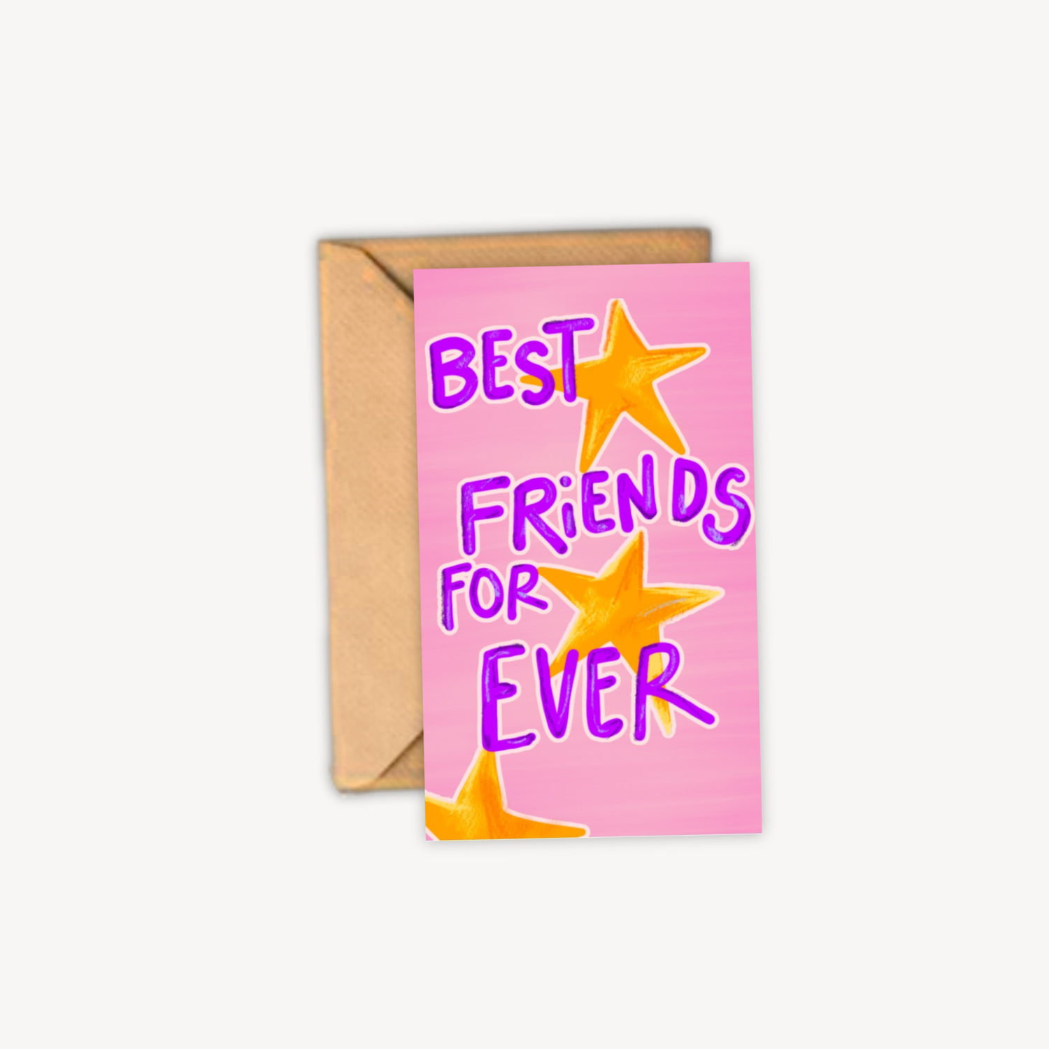 Best Friend Forever Mini Postcard