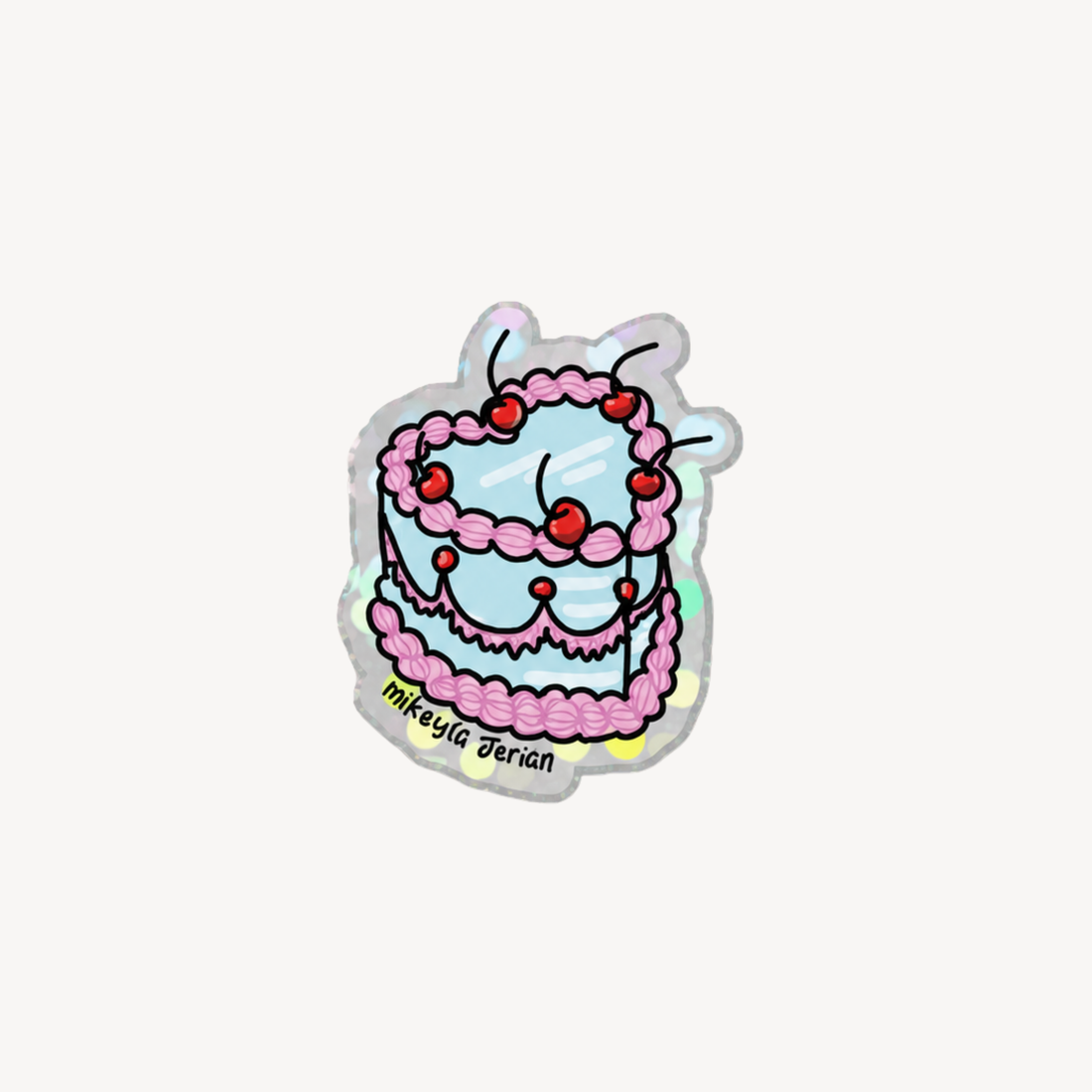 Bizcocho Mini Glitter Sticker