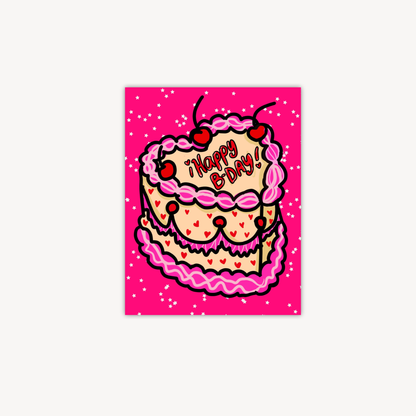 Bizcocho Corazón Greeting Card