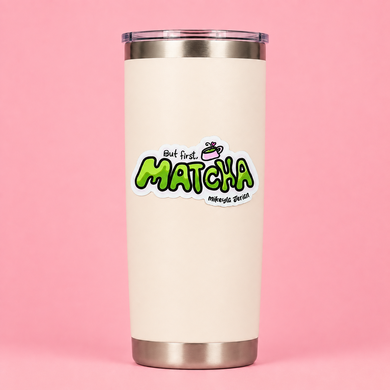 But First Matcha Sticker