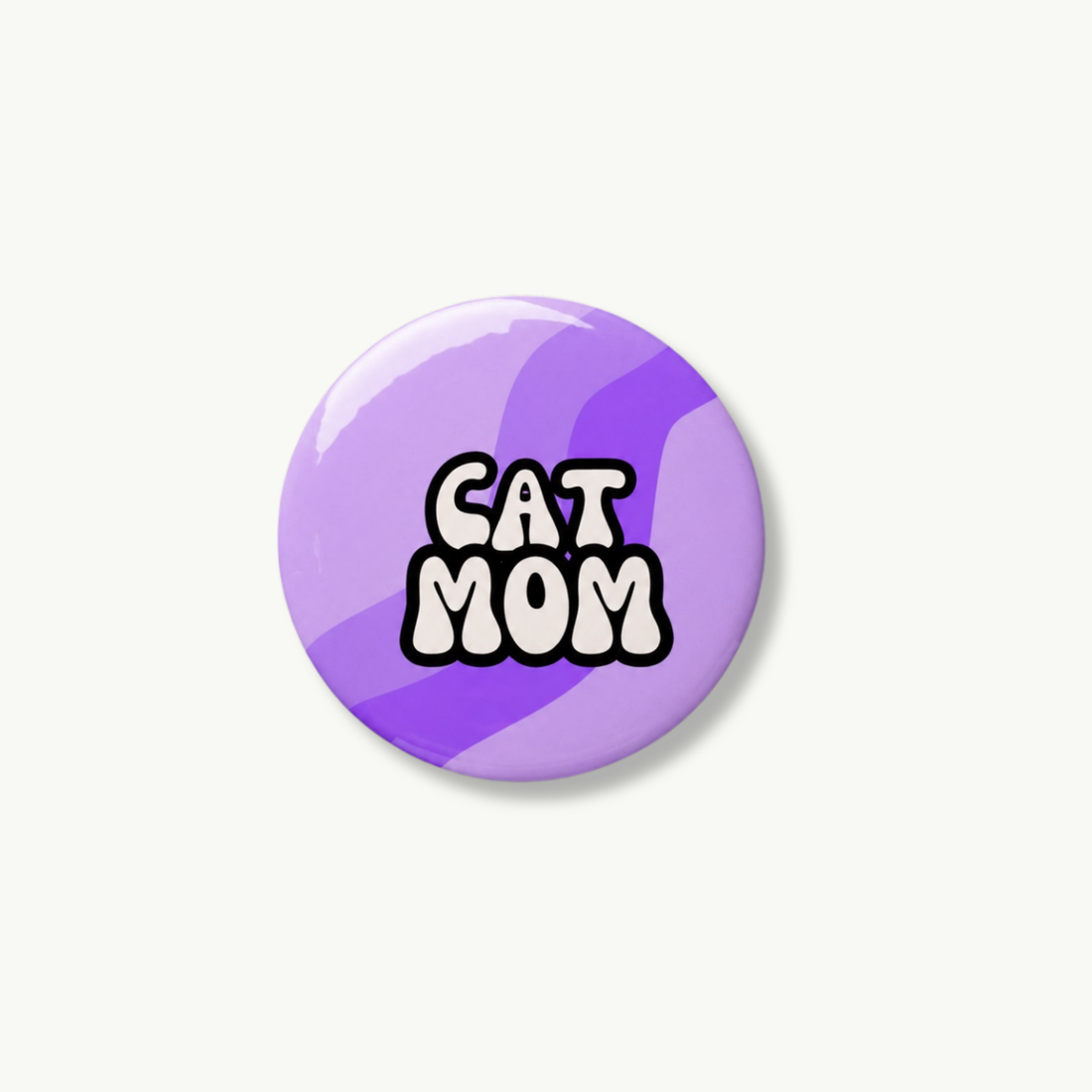 Cat Mom Pin Button