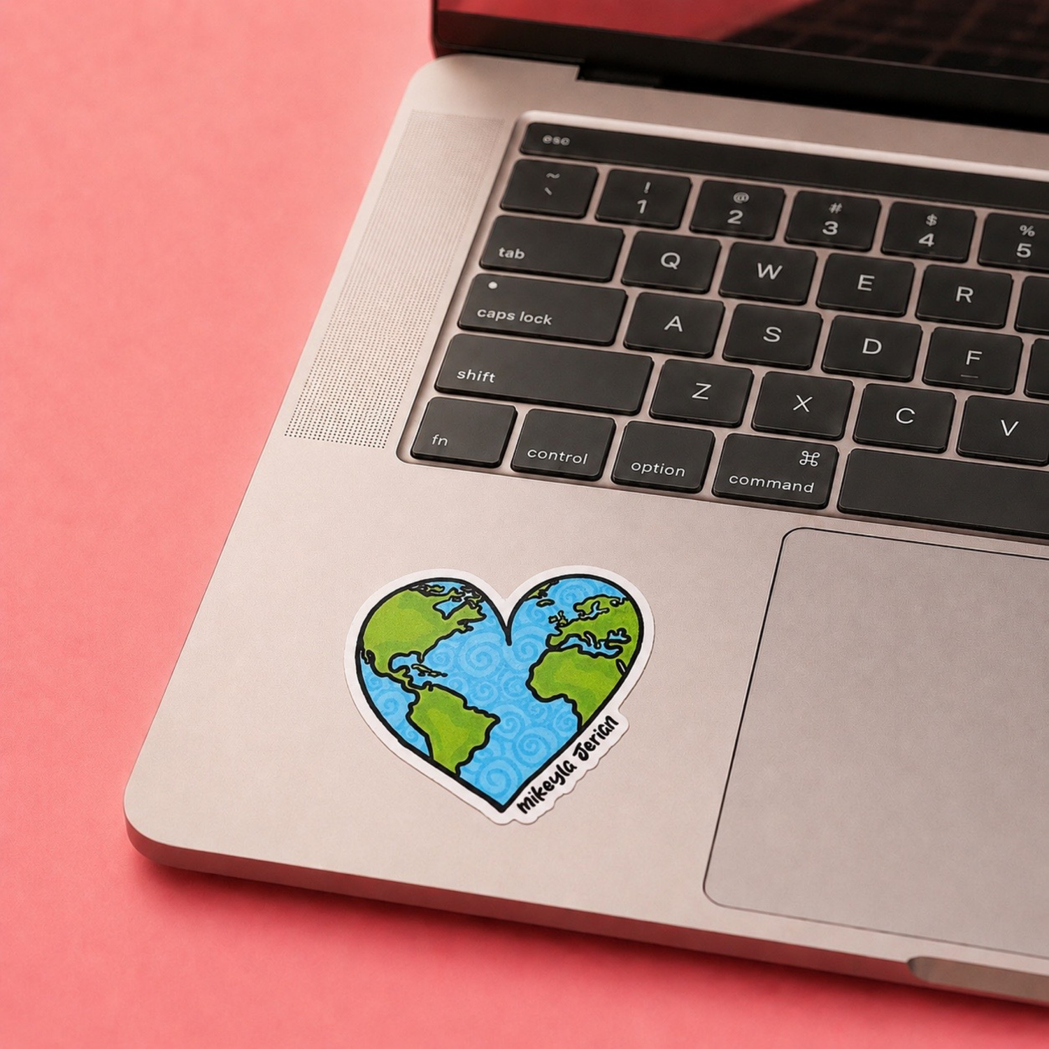 Corazón Terráqueo Sticker