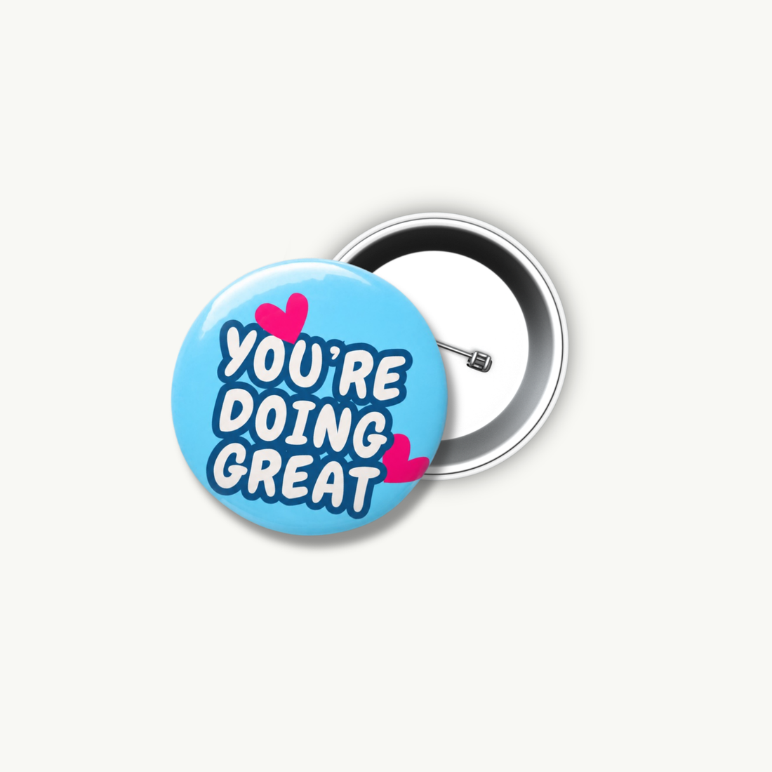 Doing Great Pin Button