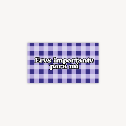 Eres Importante Mini Postcard