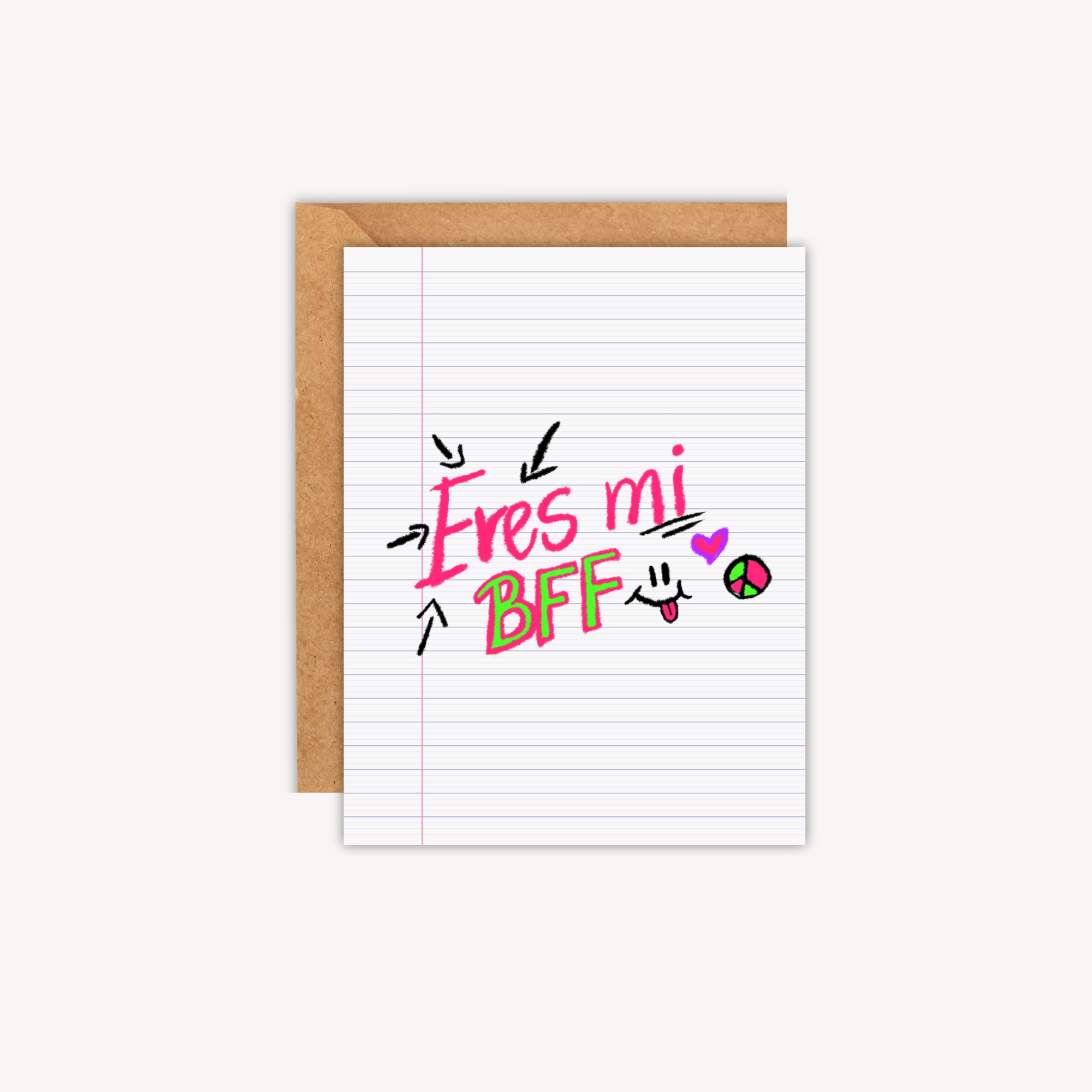 Eres Mi BFF Greeting Card