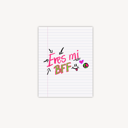 Eres Mi BFF Greeting Card