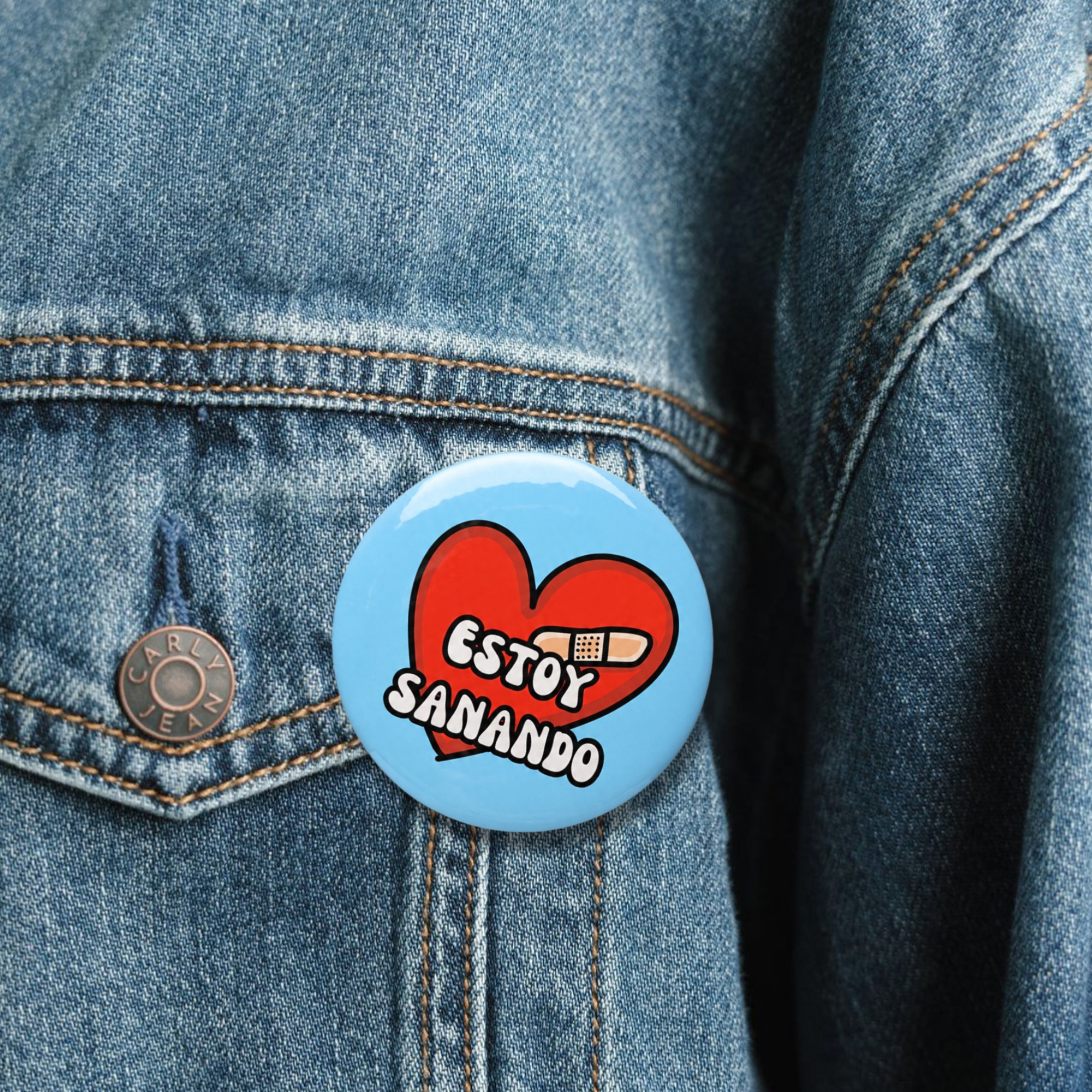 Estoy Sanando Pin Button
