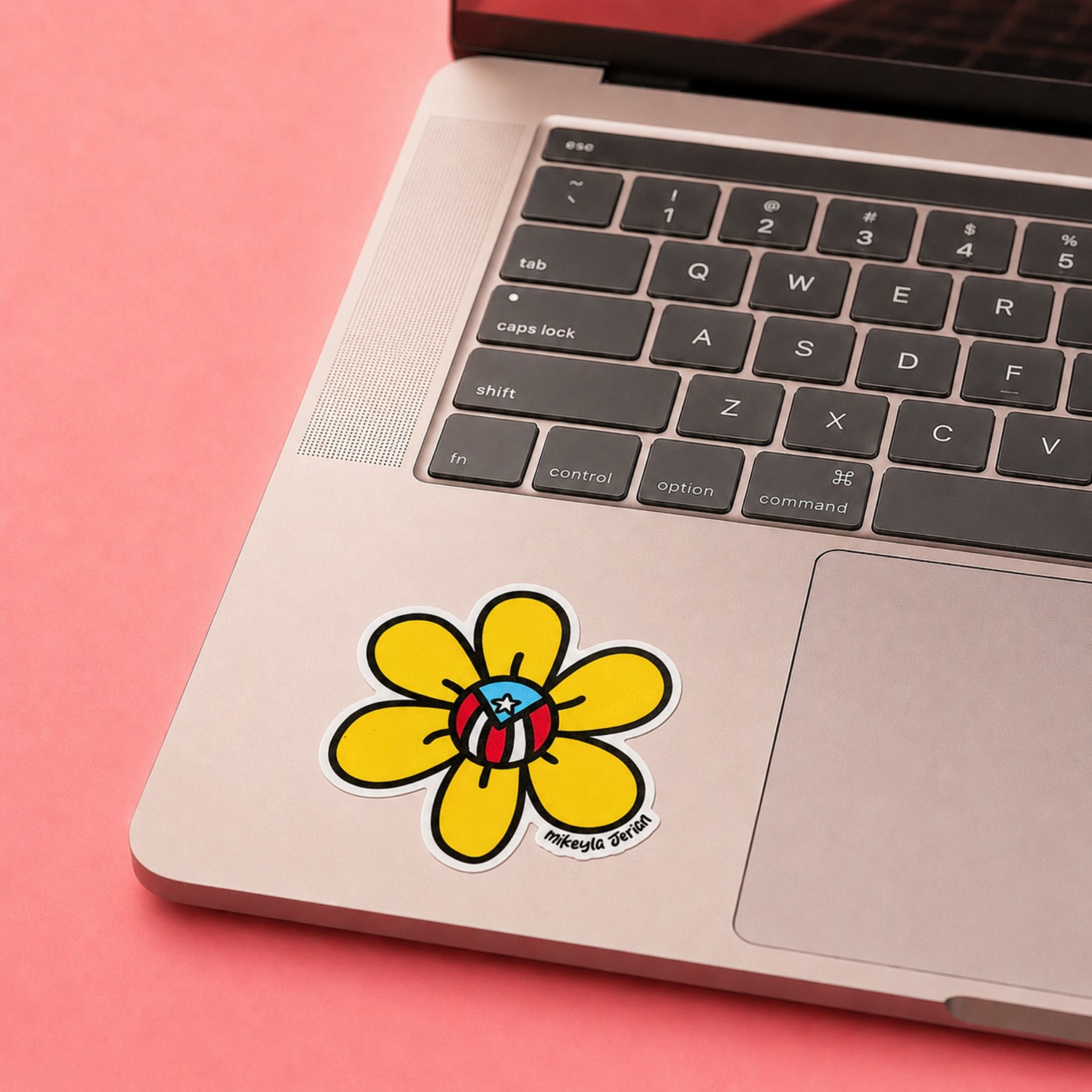Flor Amarilla Puerto Rico Sticker