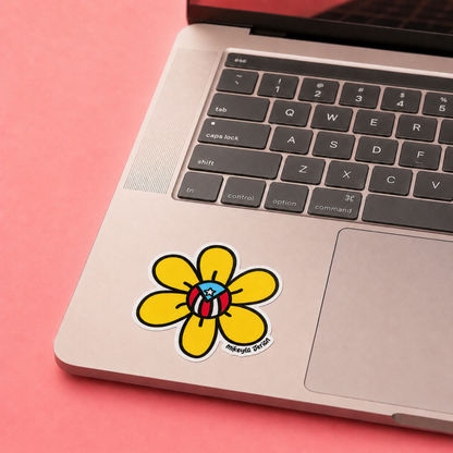 Flor Amarilla Puerto Rico Sticker