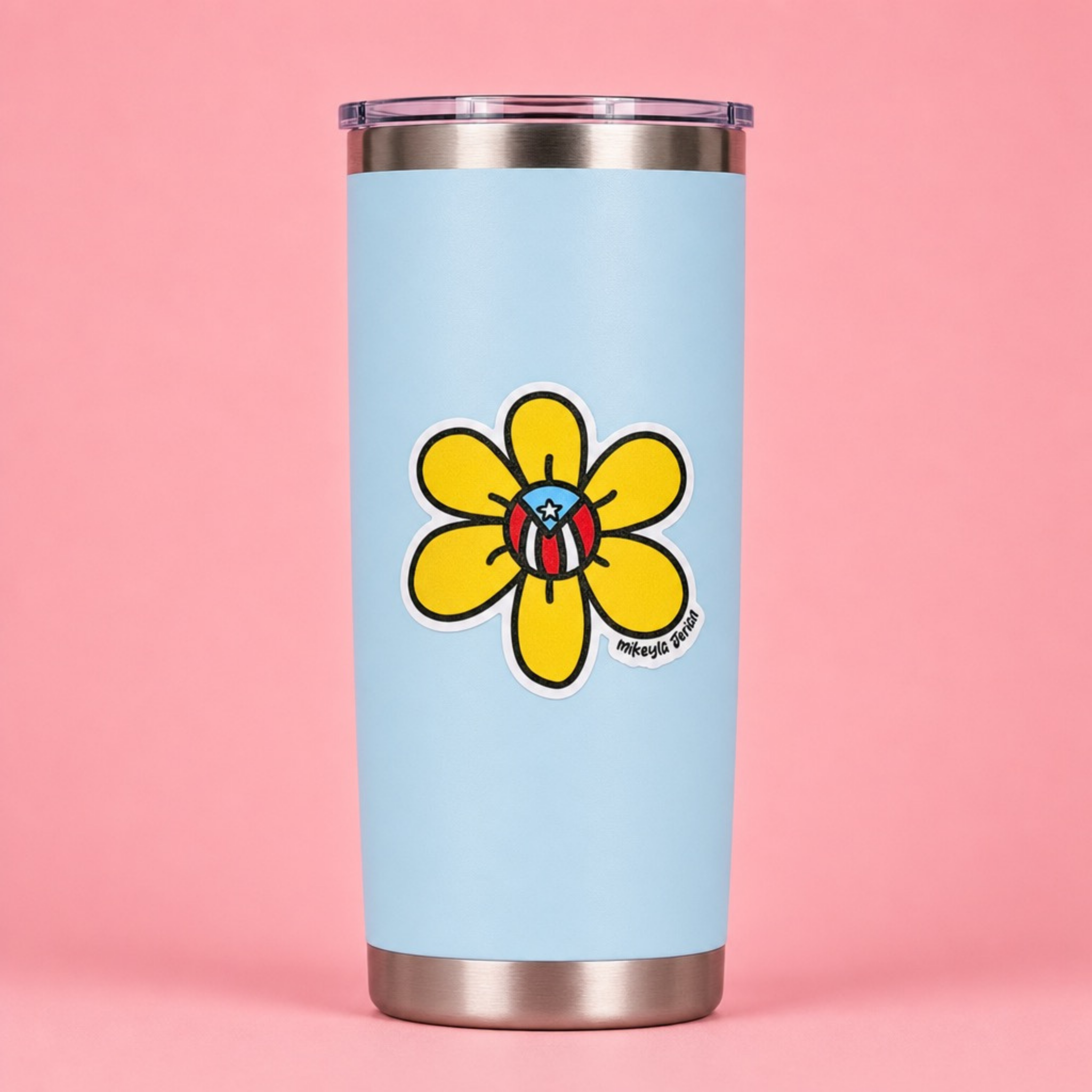 Flor Amarilla Puerto Rico Sticker