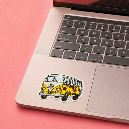 Flower Power Van Sticker