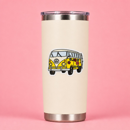 Flower Power Van Sticker