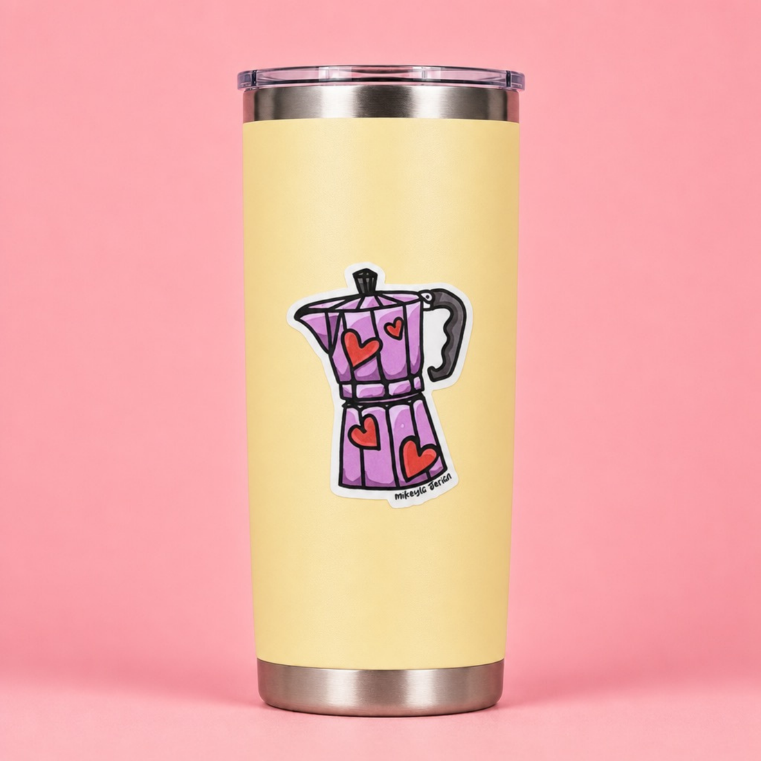 Greca Rosa Sticker