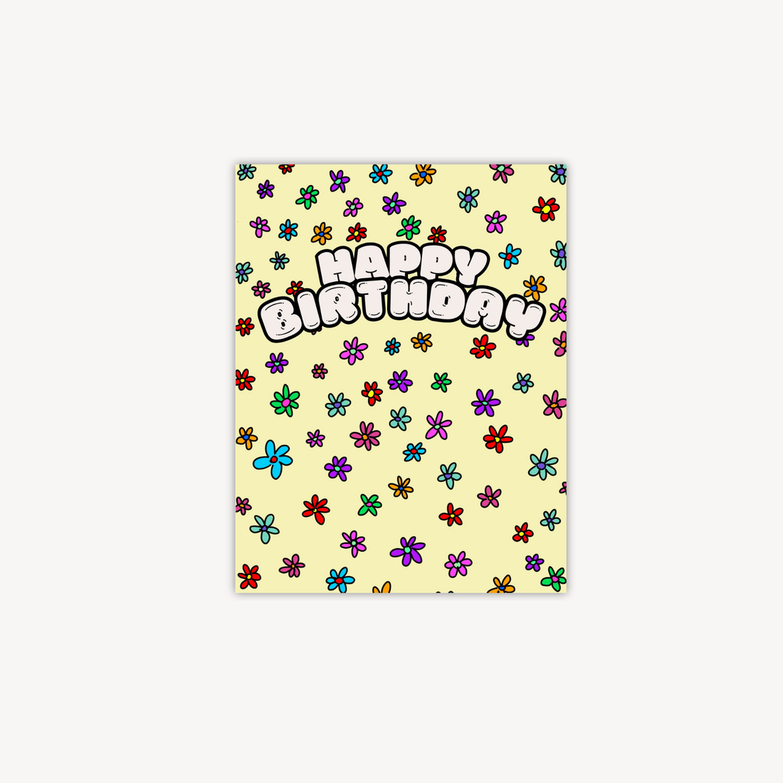 Flower Power HBD Greeting Card