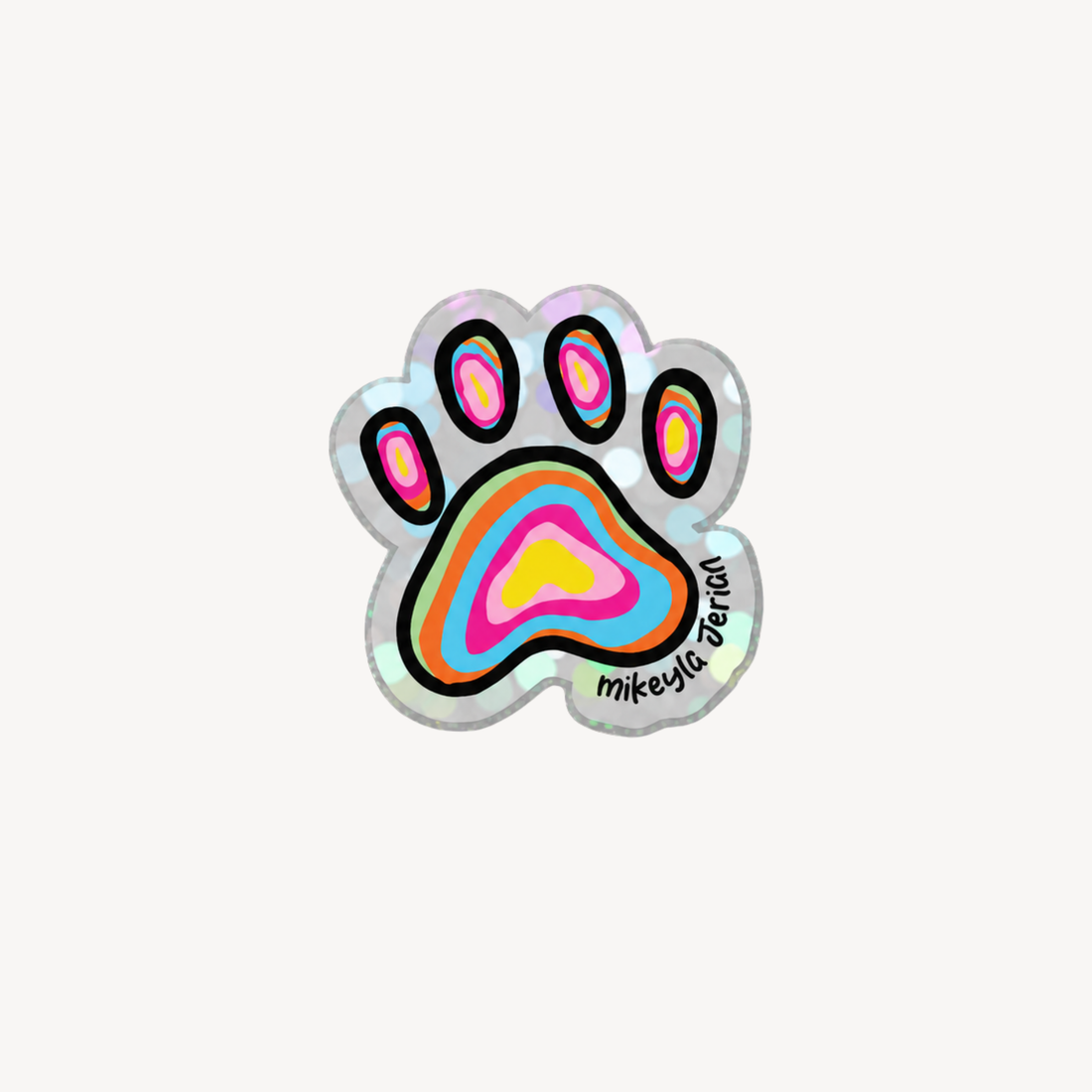 Huellita Mini Glitter Sticker