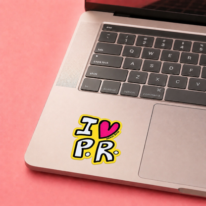 I Love PR Sticker