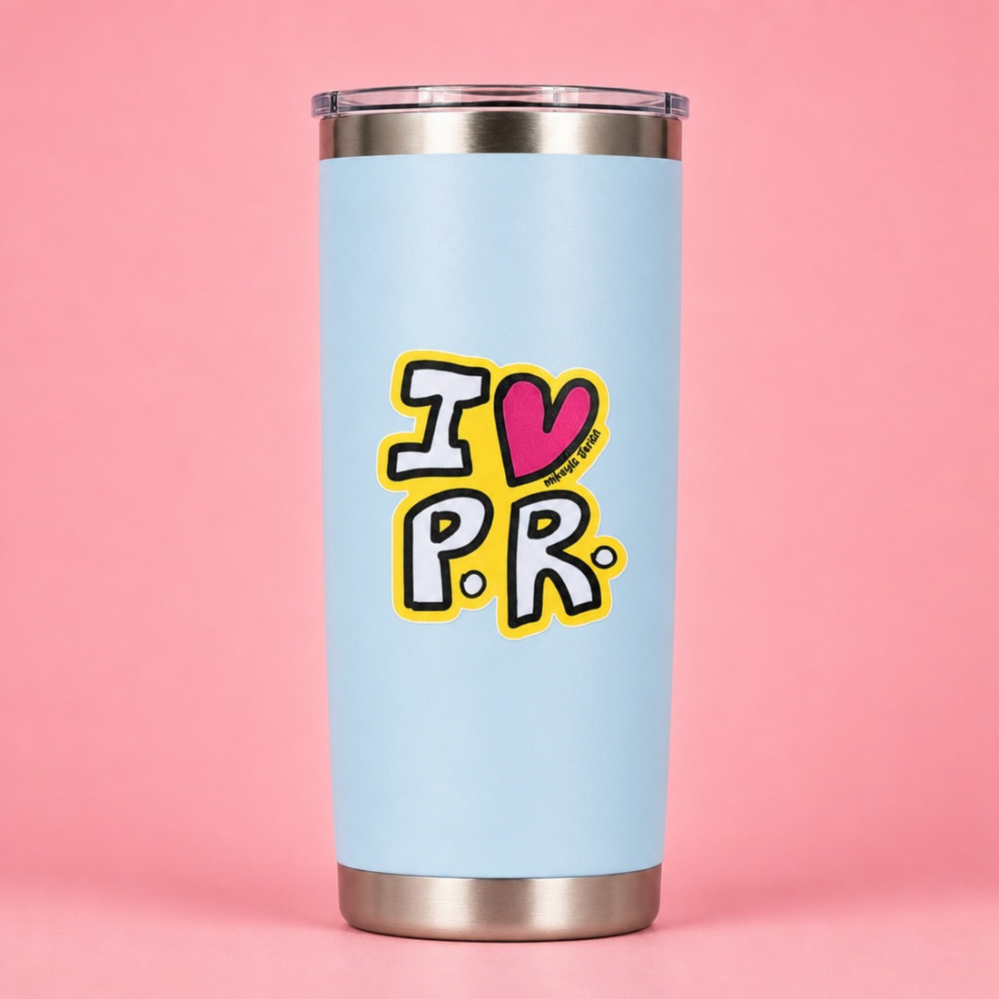 I Love PR Sticker