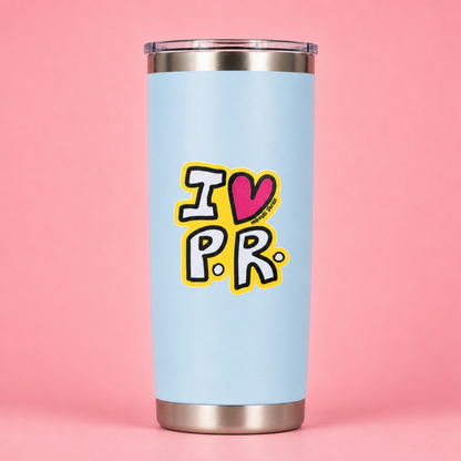 I Love PR Sticker