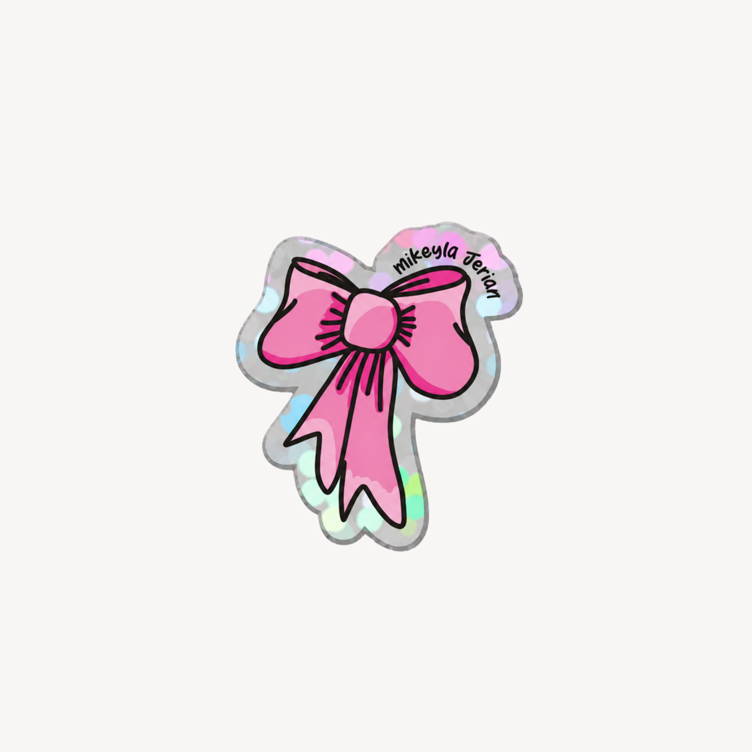 Lazo Mini Glitter Sticker