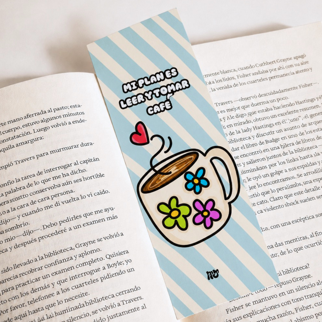 Leer y Café Bookmark