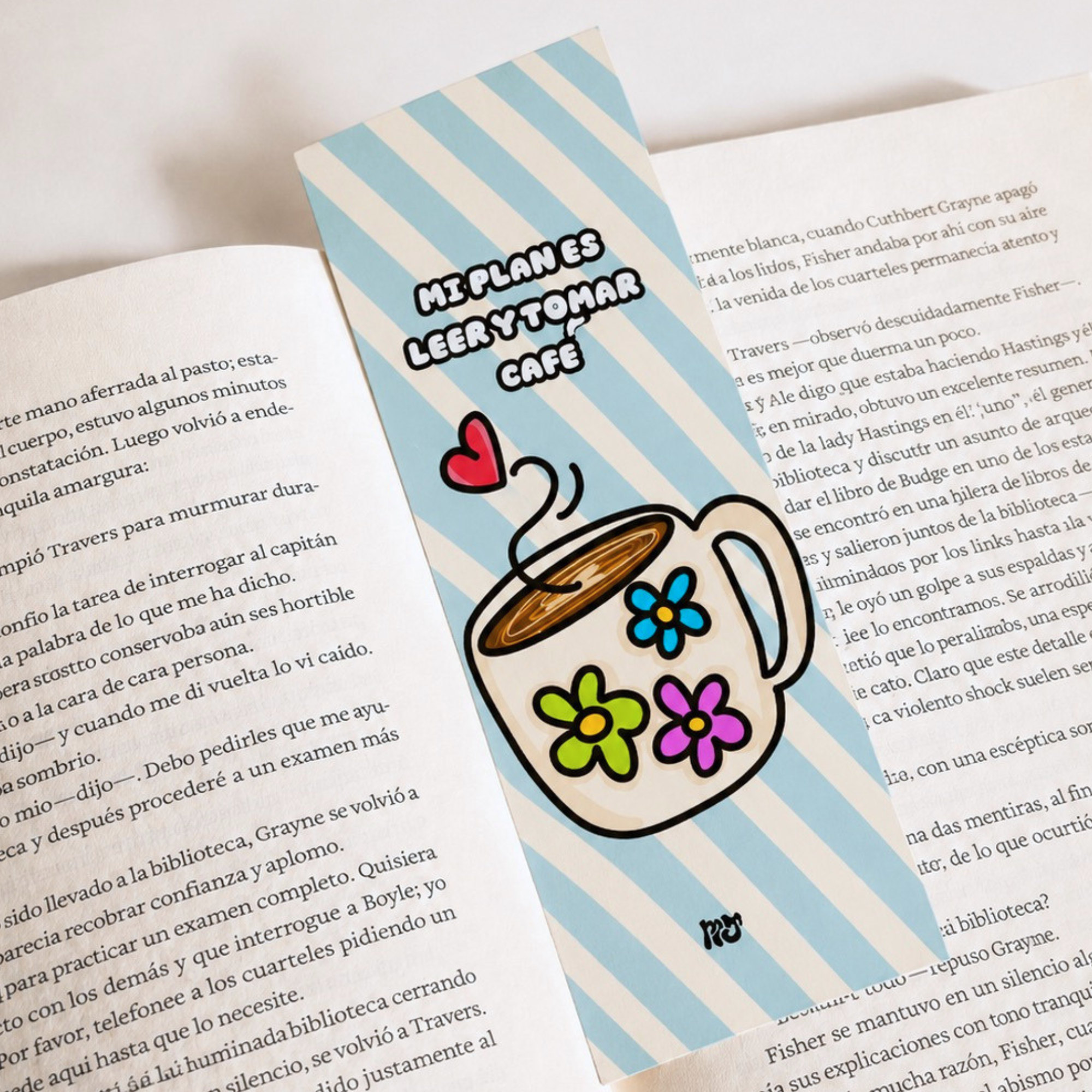 Leer y Café Bookmark