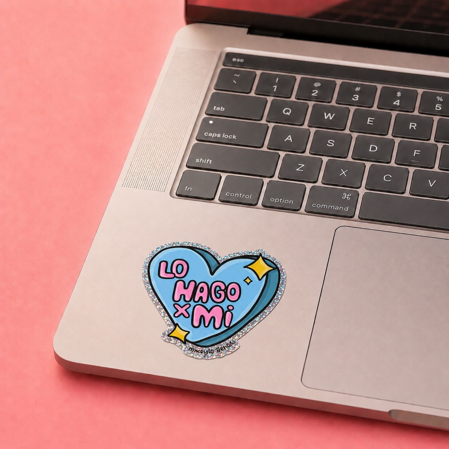 Lo Hago Por Mí Glitter Sticker