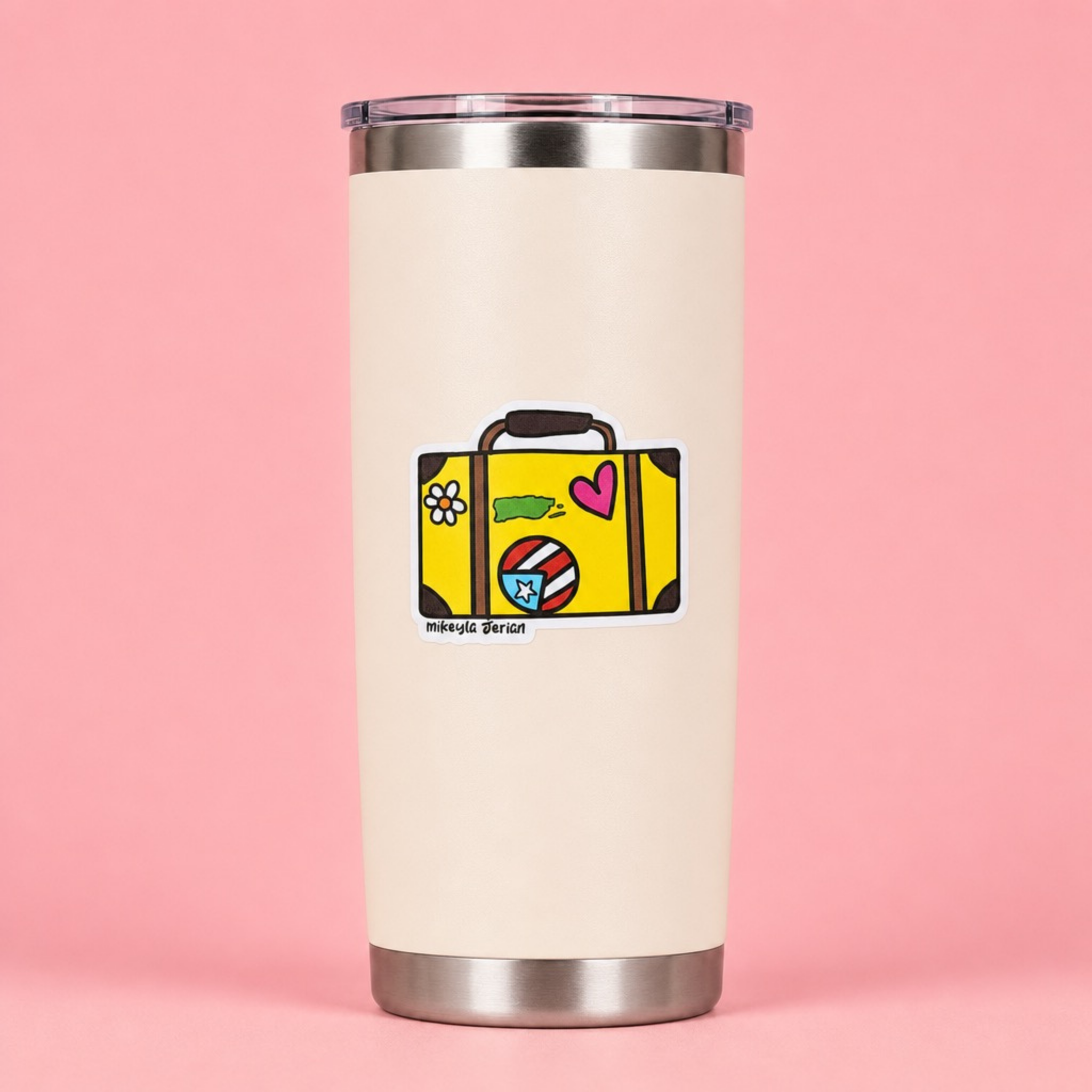 Maleta Amarilla Sticker