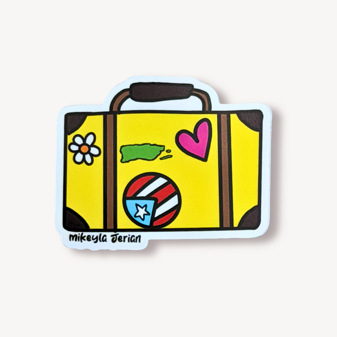 Maleta Amarilla Sticker